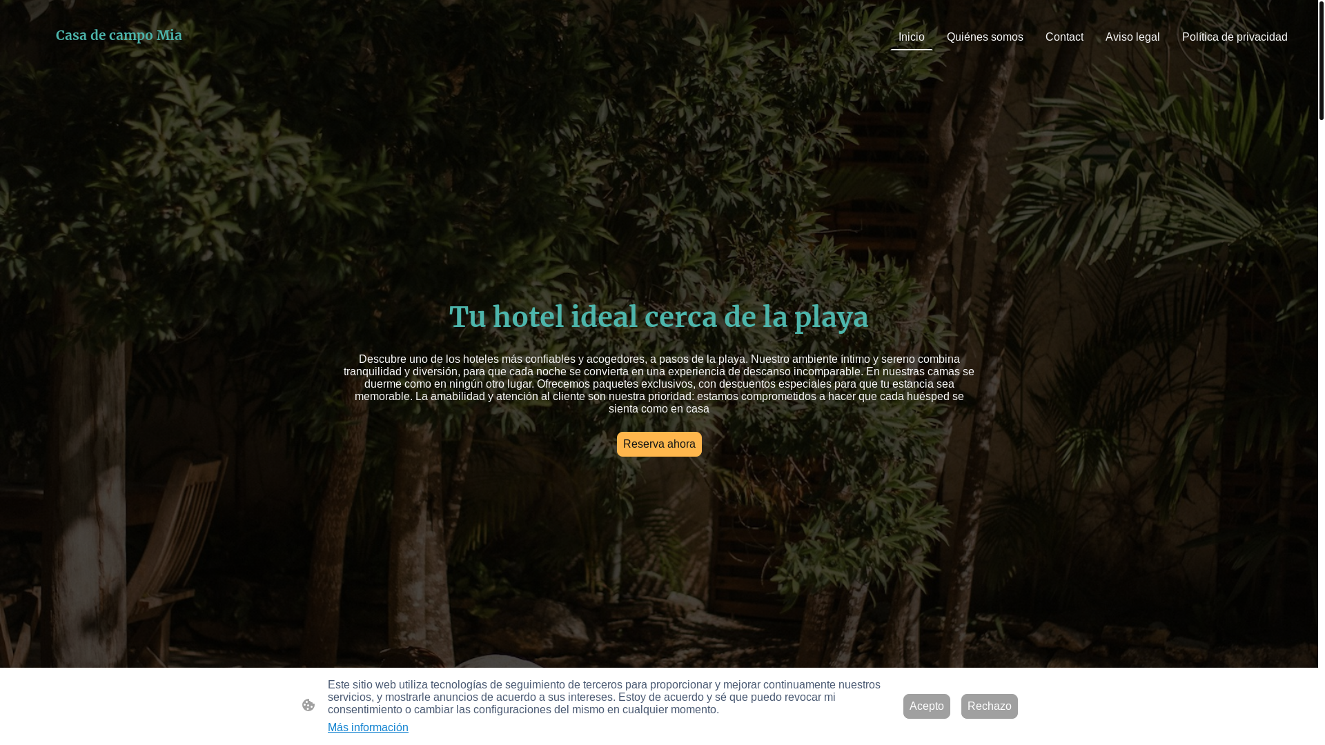 website screenshot of https://miacasadecampo.com/