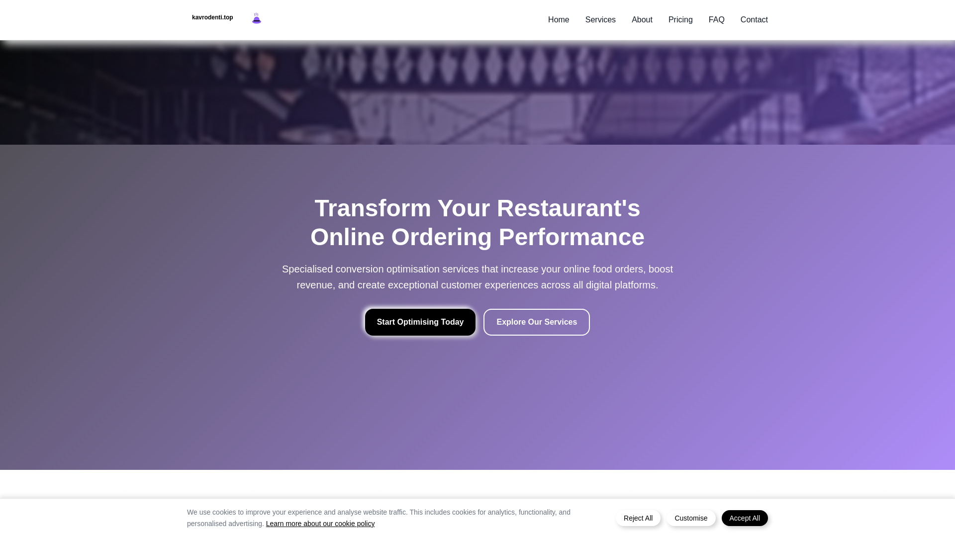website screenshot of https://kavrodenti.top