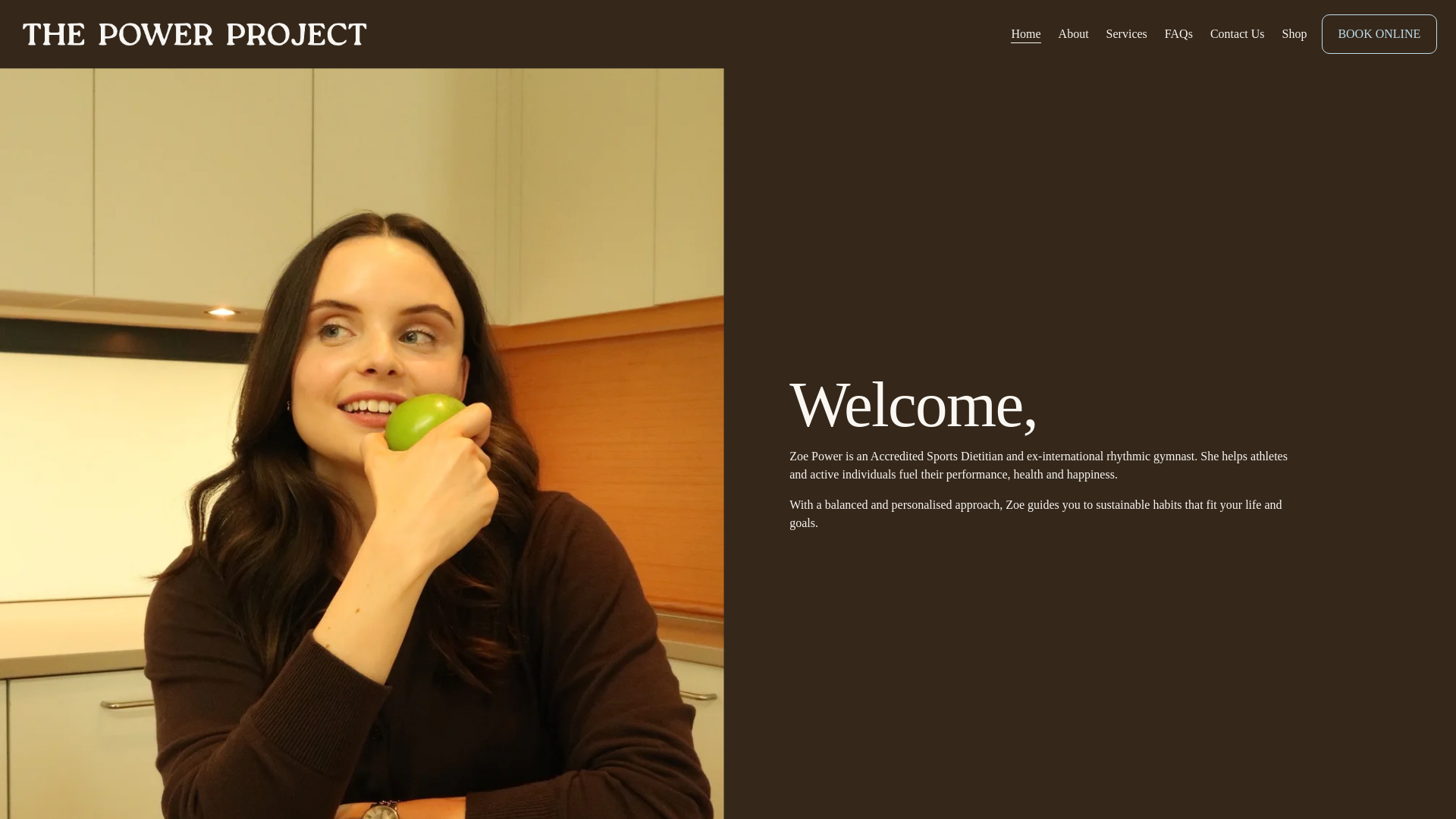 website screenshot of https://thepowerproject.au