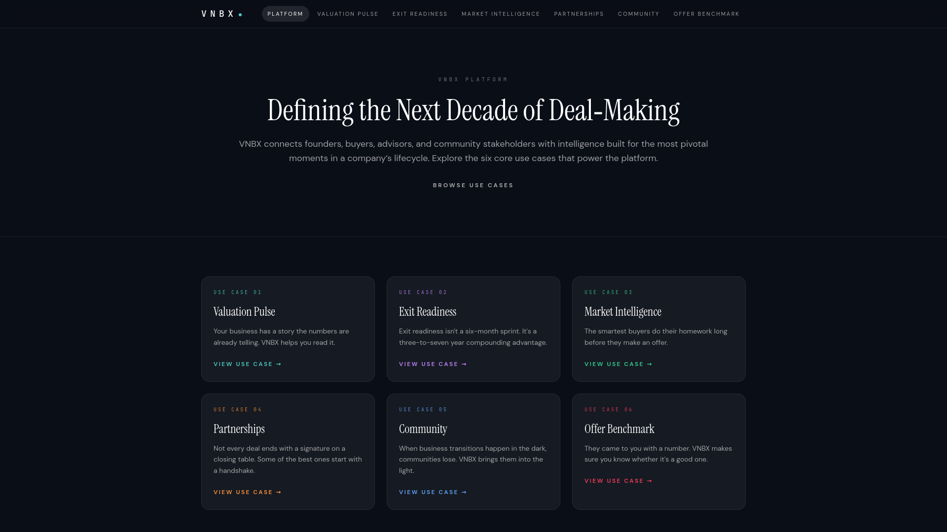website screenshot of https://vishai.io/