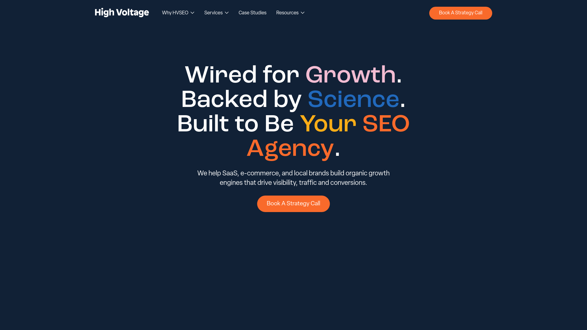 website screenshot of https://workwithhvseo.com/