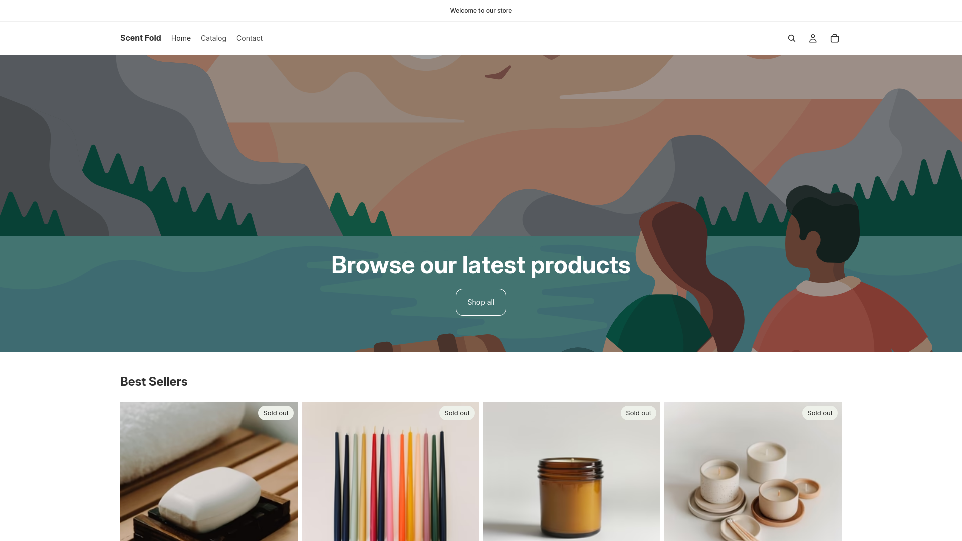 website screenshot of https://scentsfold.com