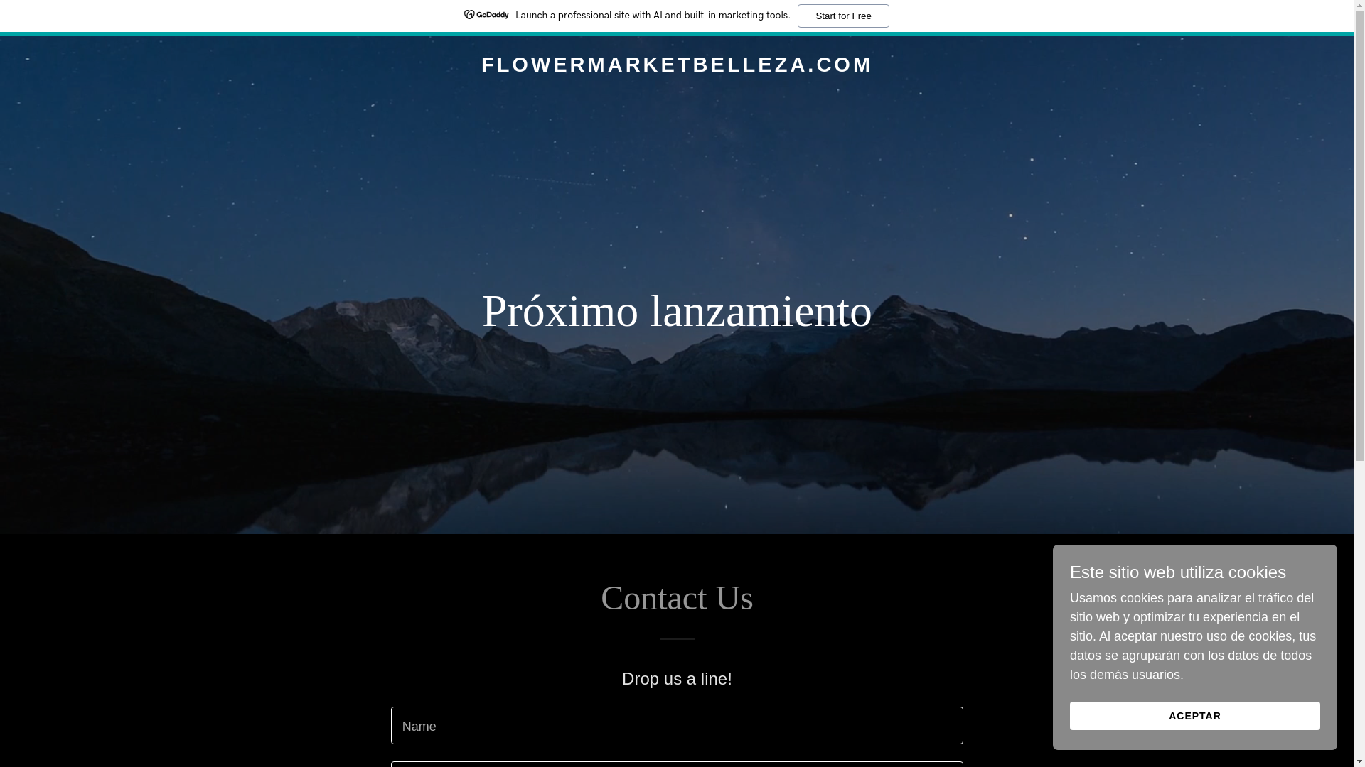 website screenshot of https://flowermarketbelleza.com/
