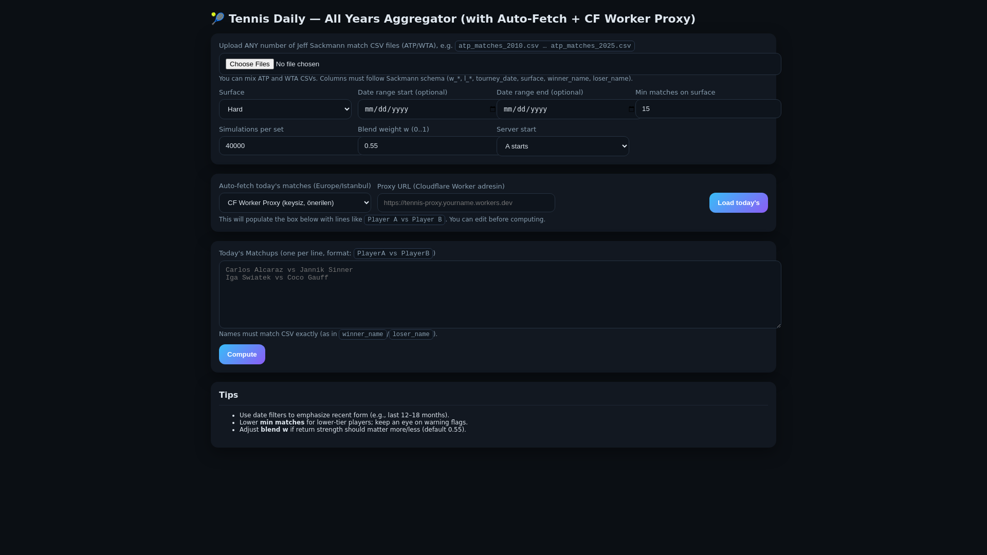 website screenshot of https://tenniss.pages.dev/