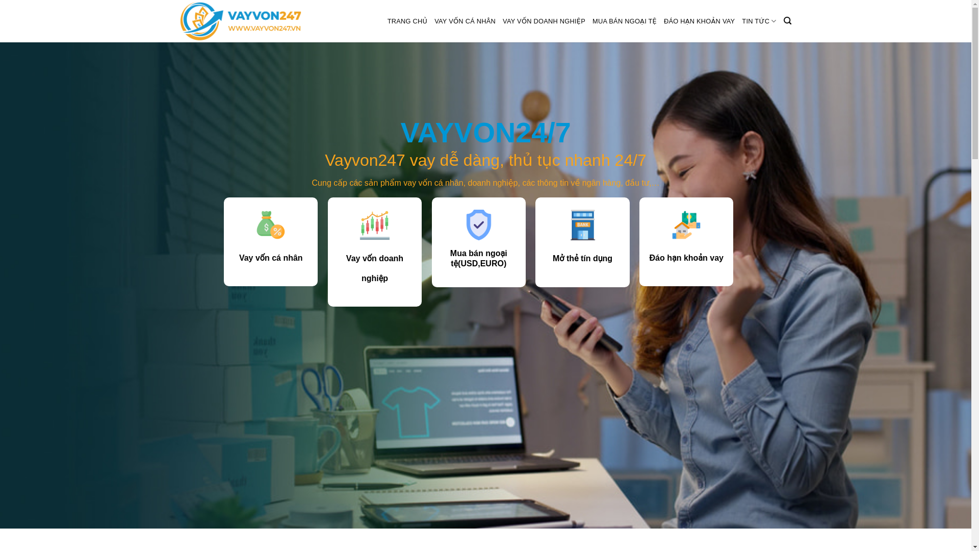 website screenshot of https://vayvon247.vn/