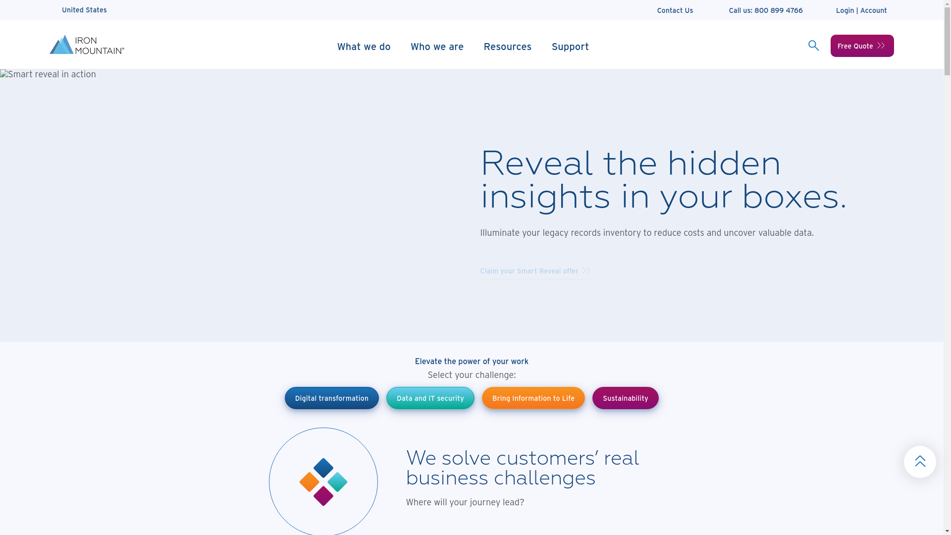 website screenshot of https://ironmountain.law/