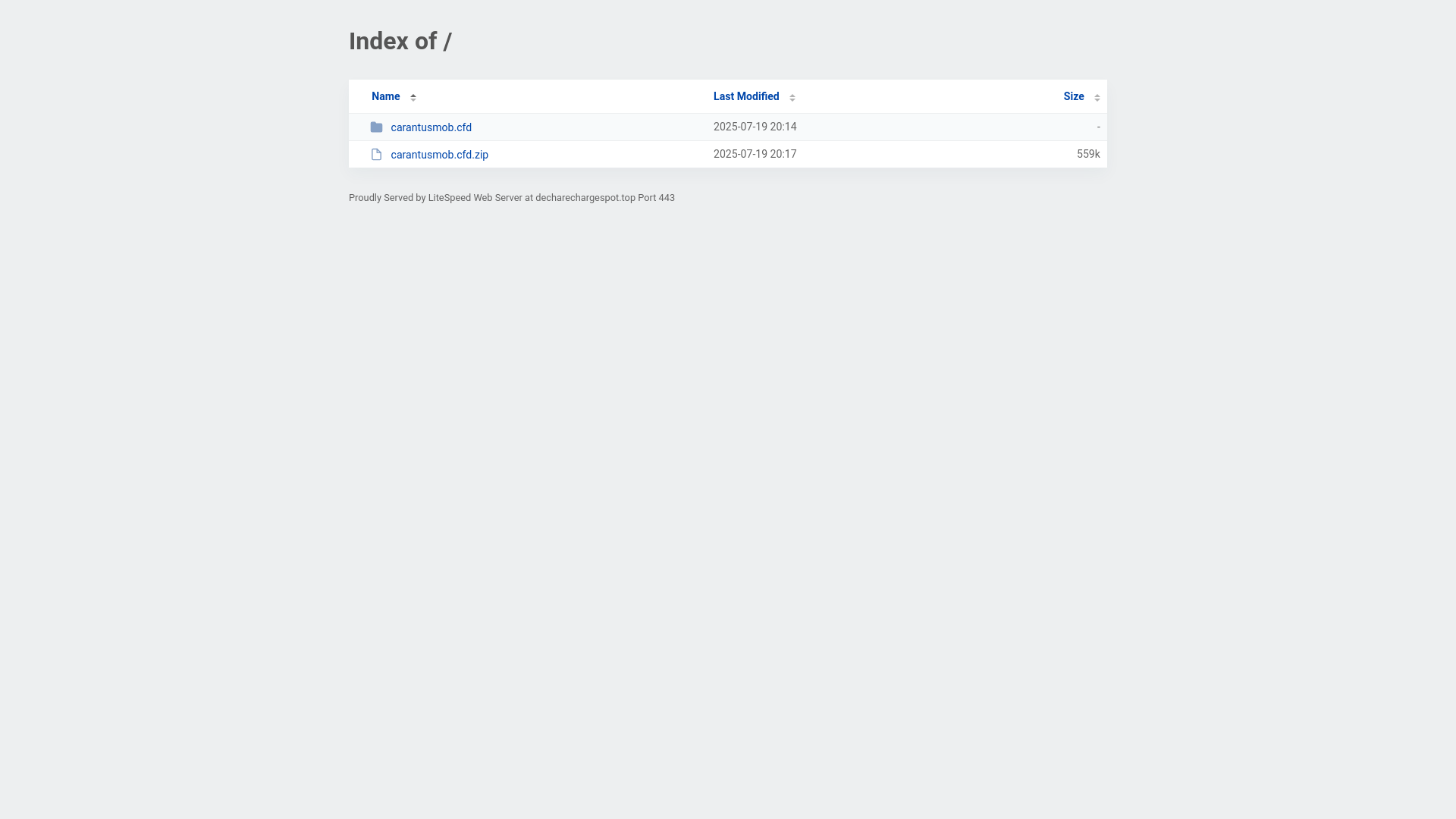 website screenshot of https://decharechargespot.top/