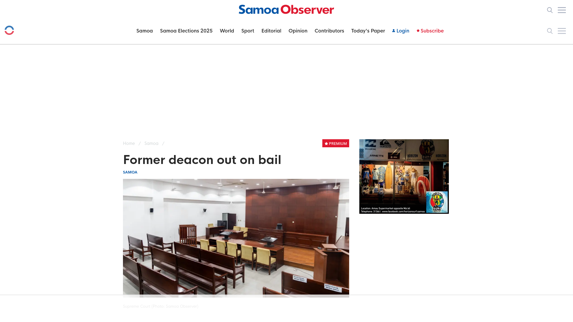 website screenshot of https://www.samoaobserver.ws/category/samoa/119114