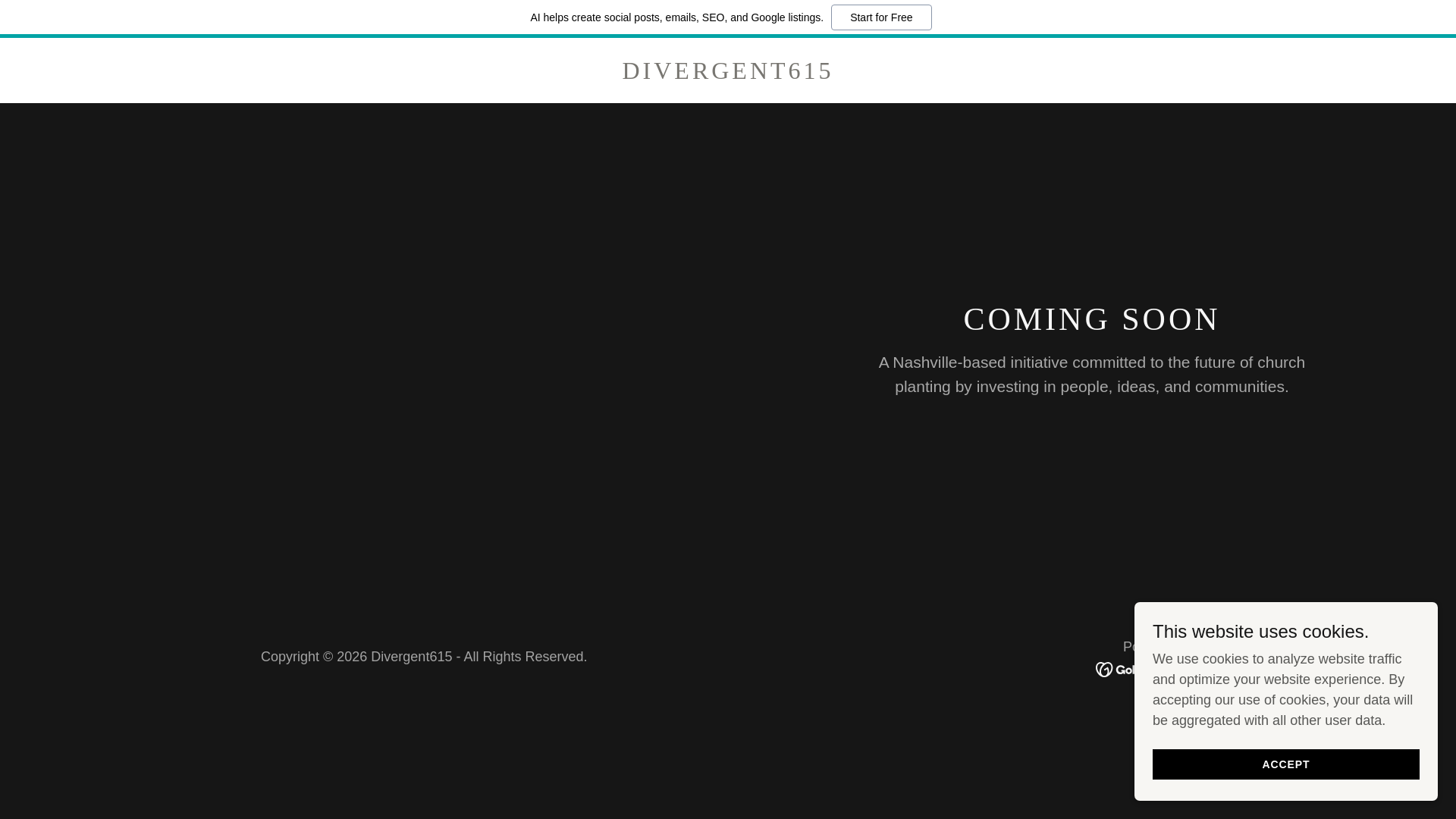 website screenshot of https://divergent615.org