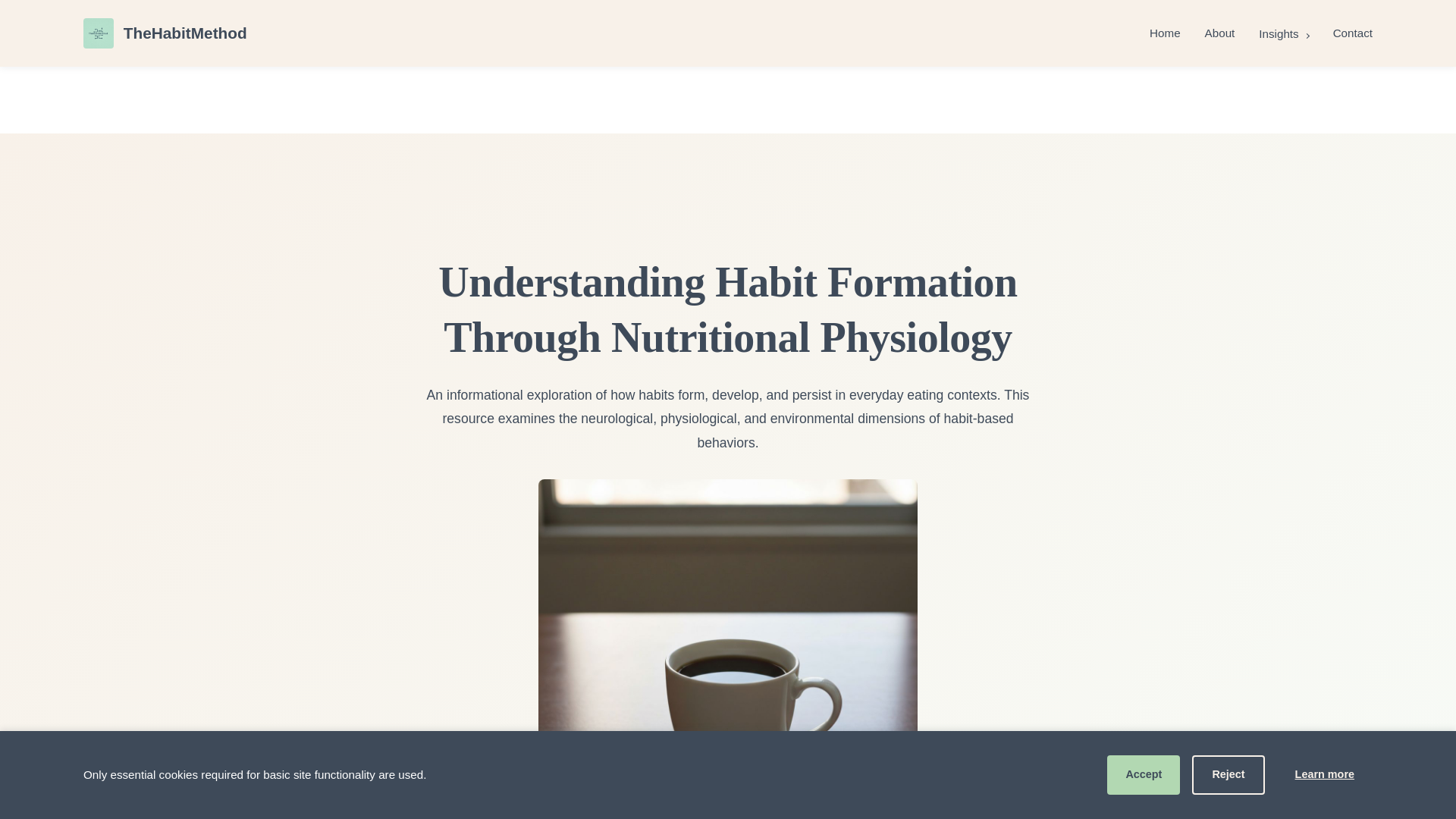 website screenshot of https://thehabitmethodho.info/