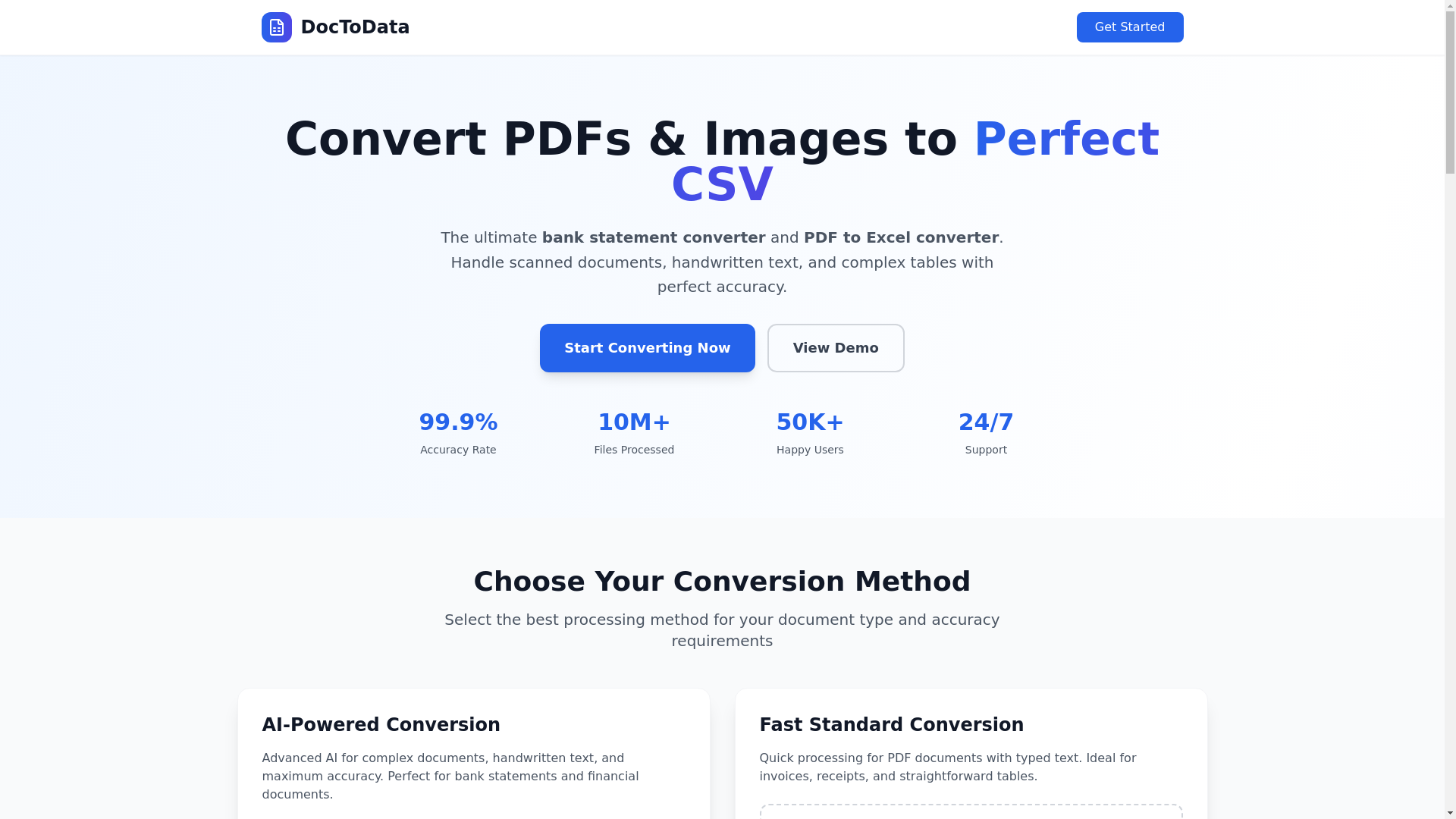 website screenshot of https://doctodata.online/