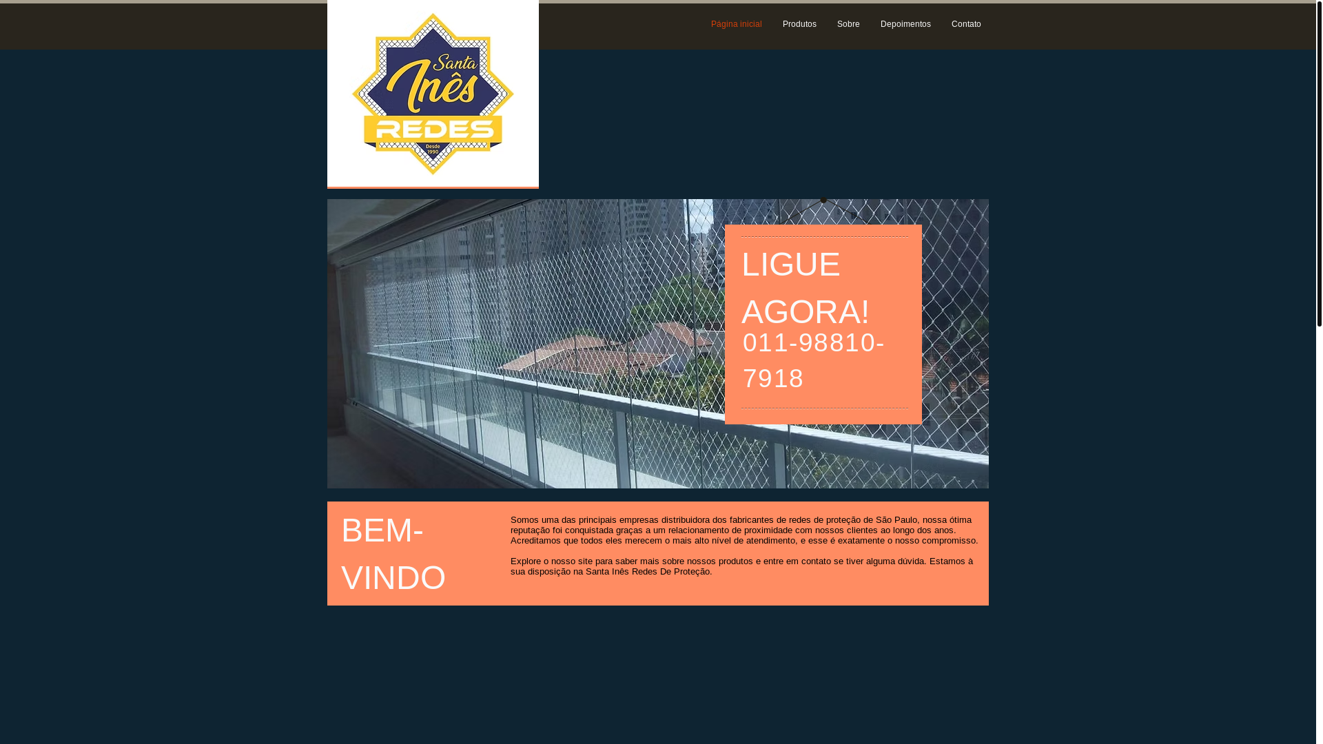 website screenshot of https://santainesredes.com/