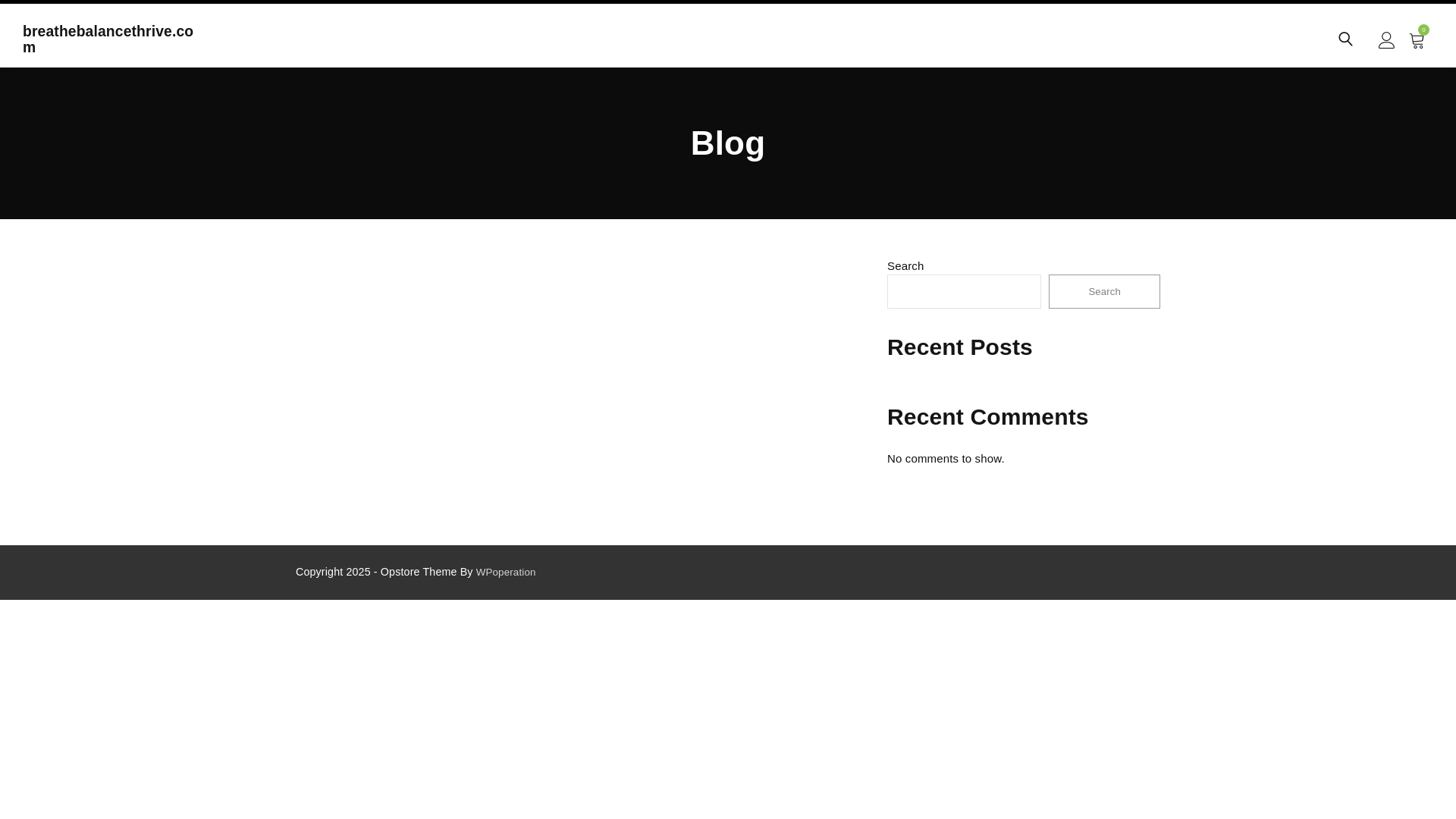 website screenshot of https://breathebalancethrive.com/