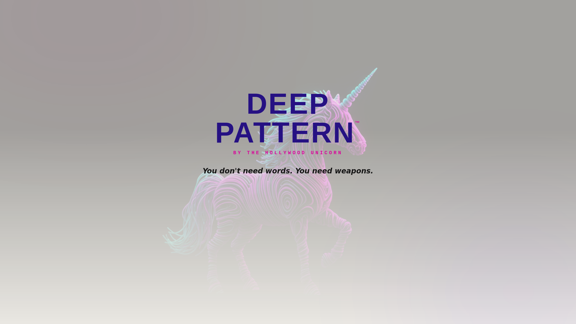 website screenshot of https://yourdeeppattern.com