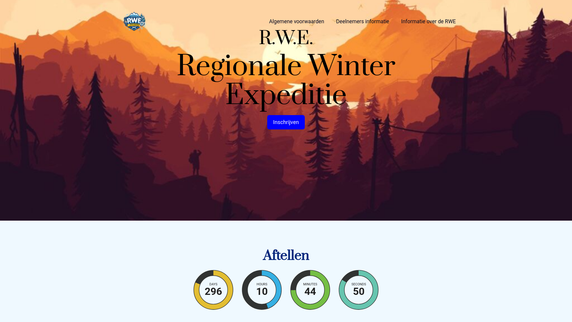 website screenshot of https://winterexpeditiemeierij.nl