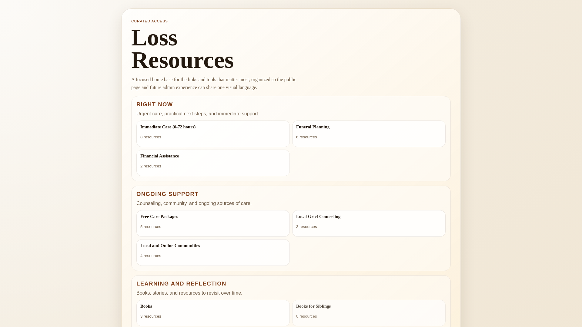 website screenshot of https://perinatallosscommunity.com/