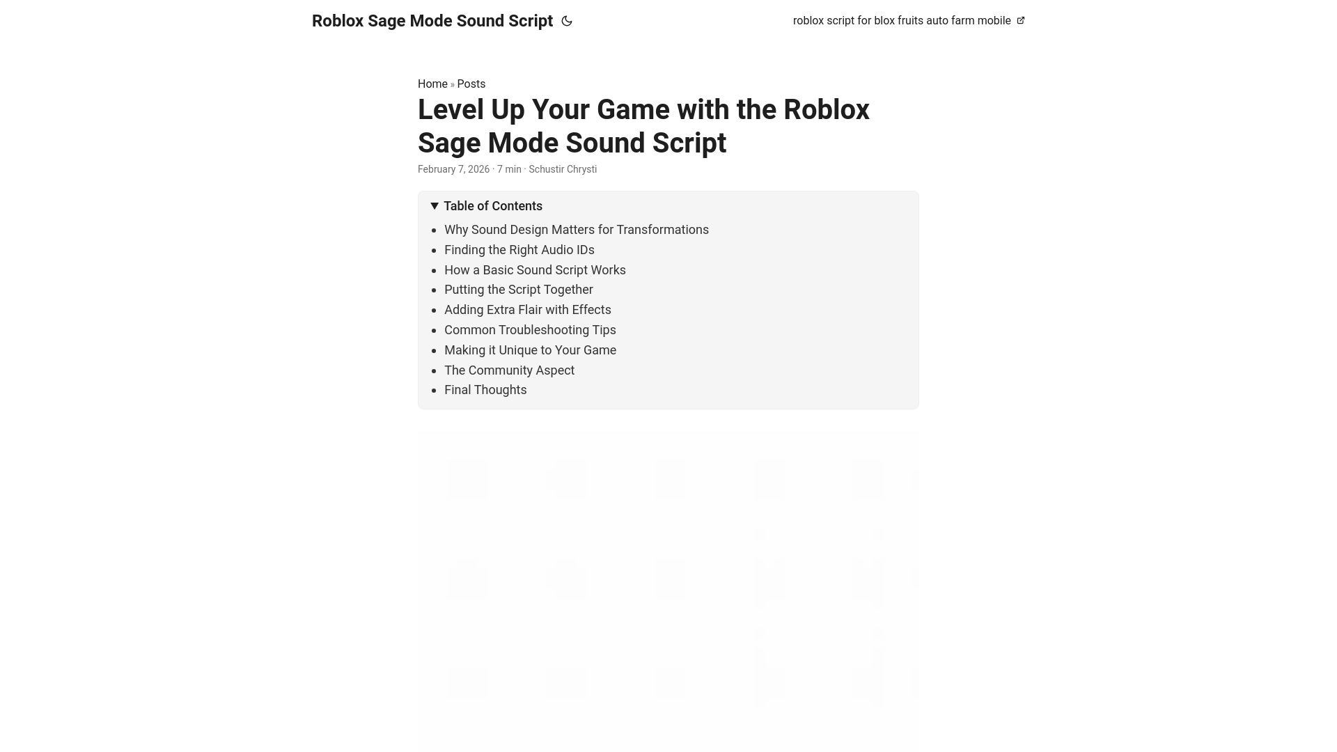 website screenshot of https://robloxsagemodesoundscript.pages.dev/