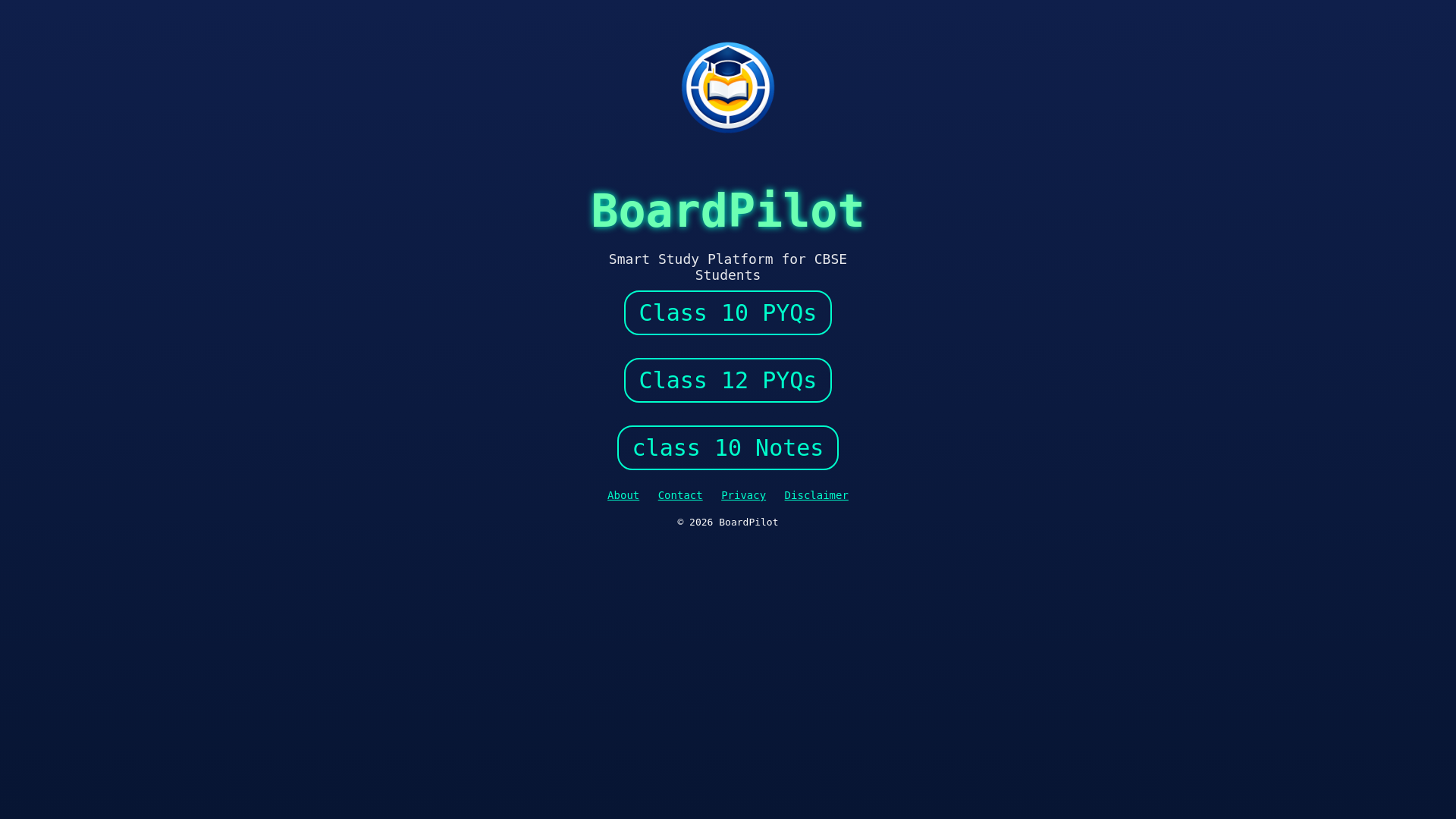 website screenshot of https://boardpilot.in/