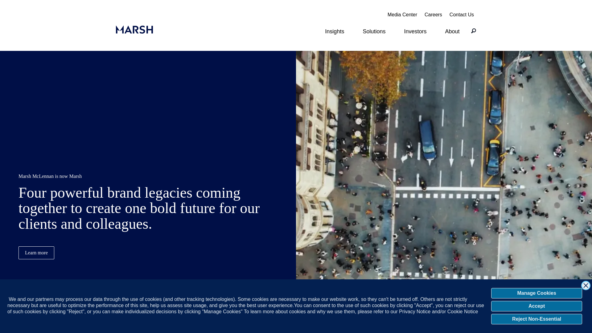 website screenshot of http://mmc.com/