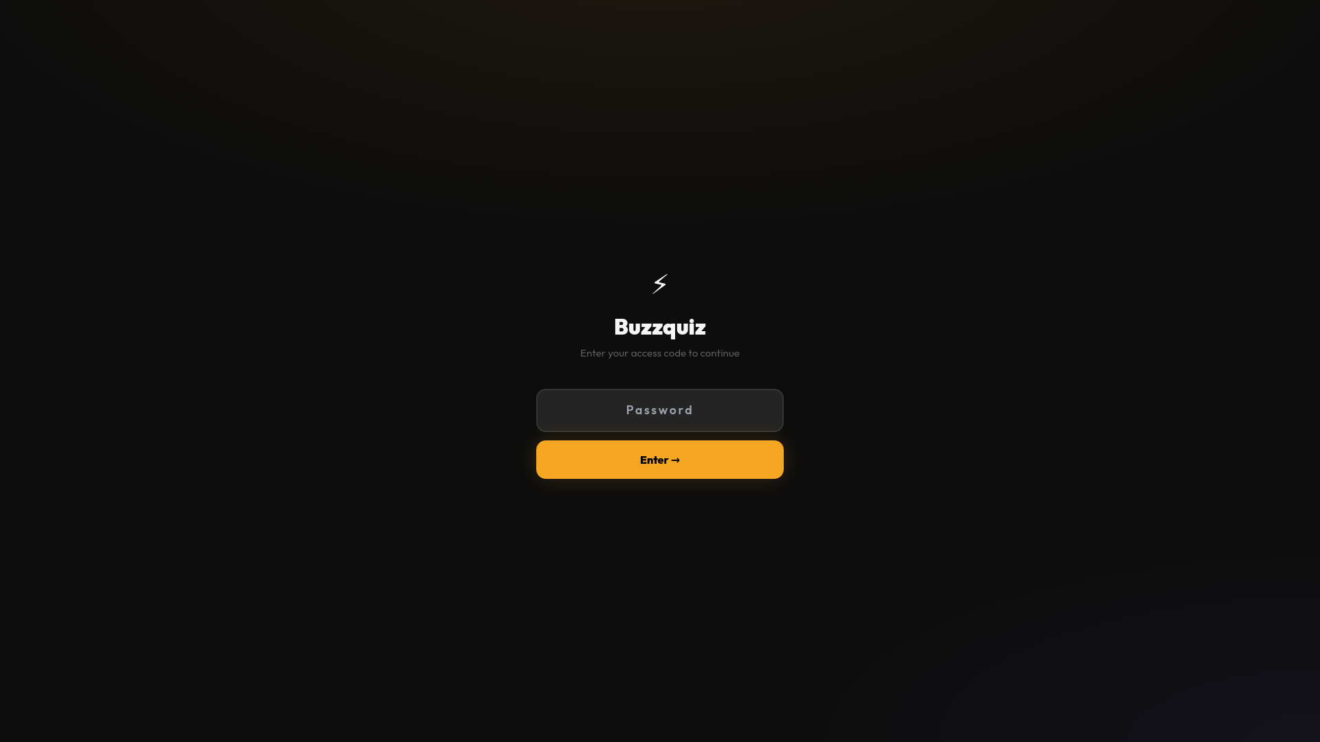 website screenshot of https://buzzquiz.app/