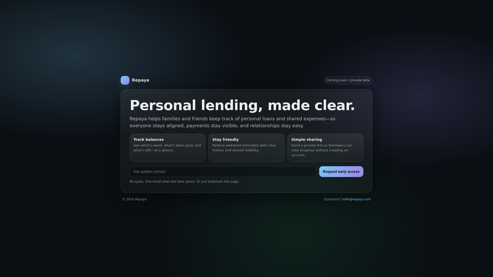 website screenshot of https://repaya-site.pages.dev/