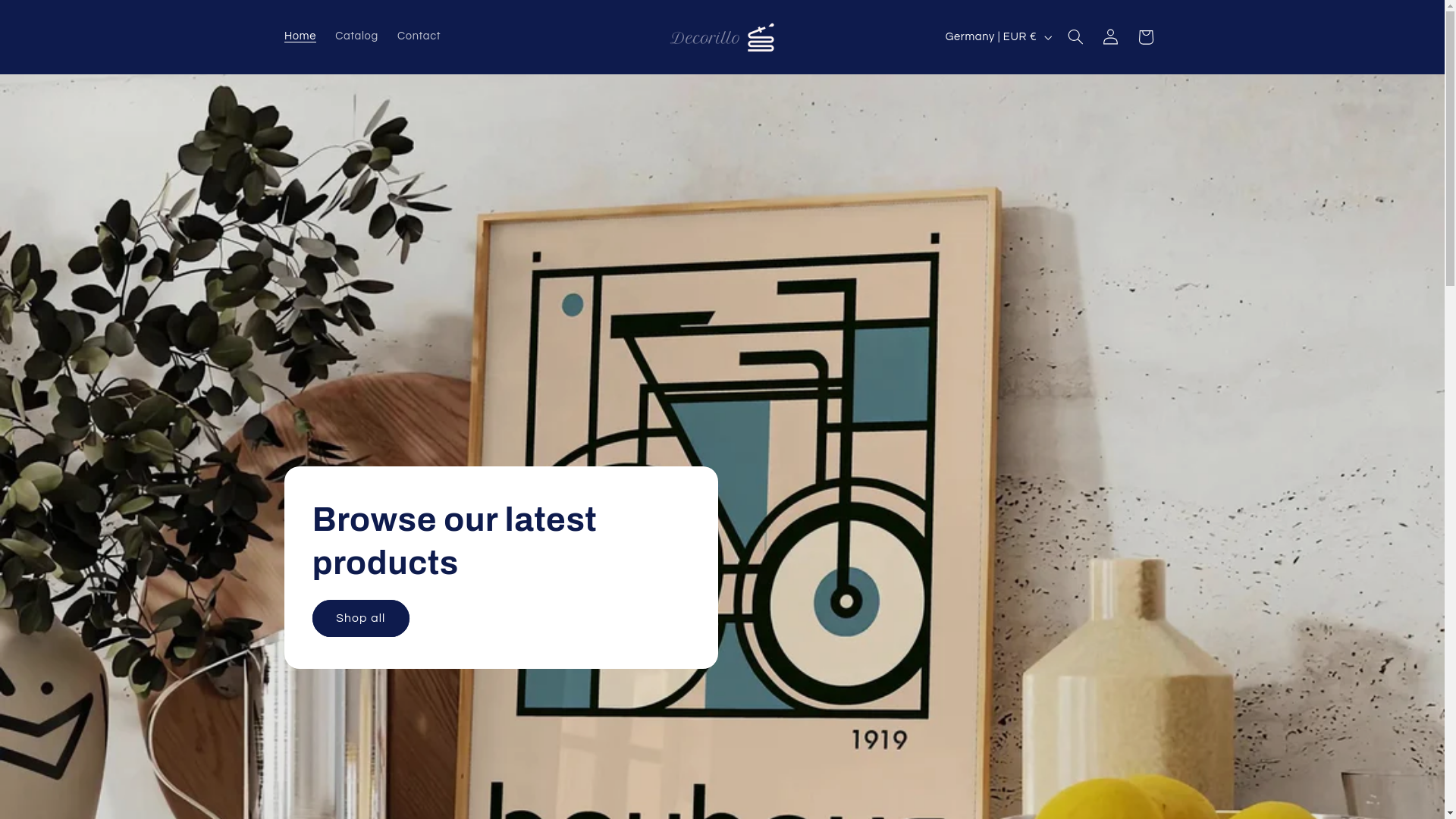 website screenshot of https://decorillo.shop/