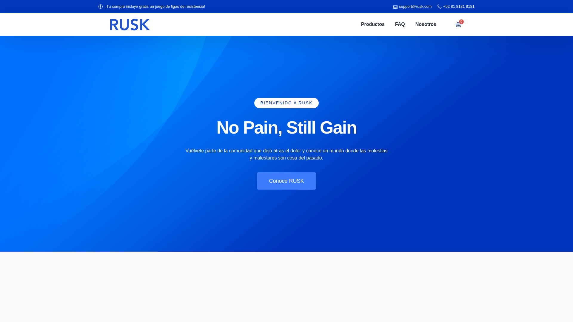 website screenshot of https://rusk-rehab.com/