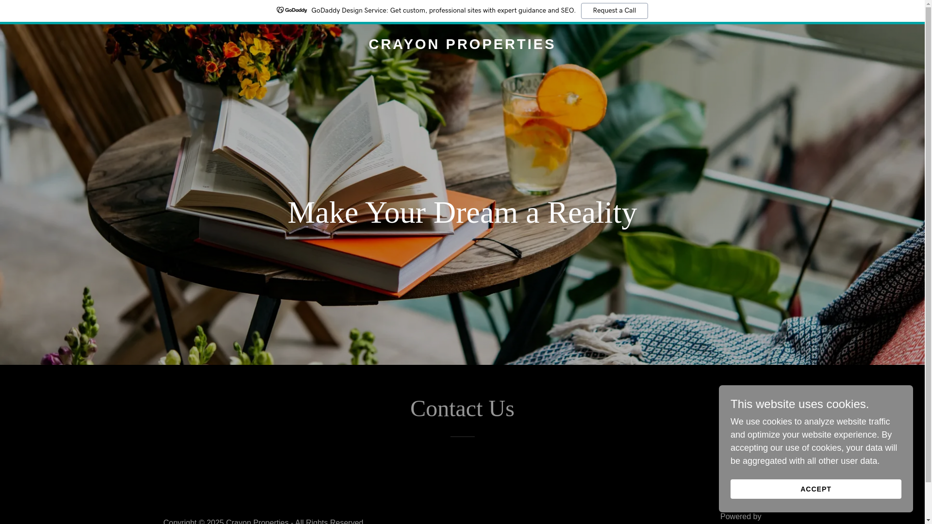 website screenshot of https://crayonproperties.in/