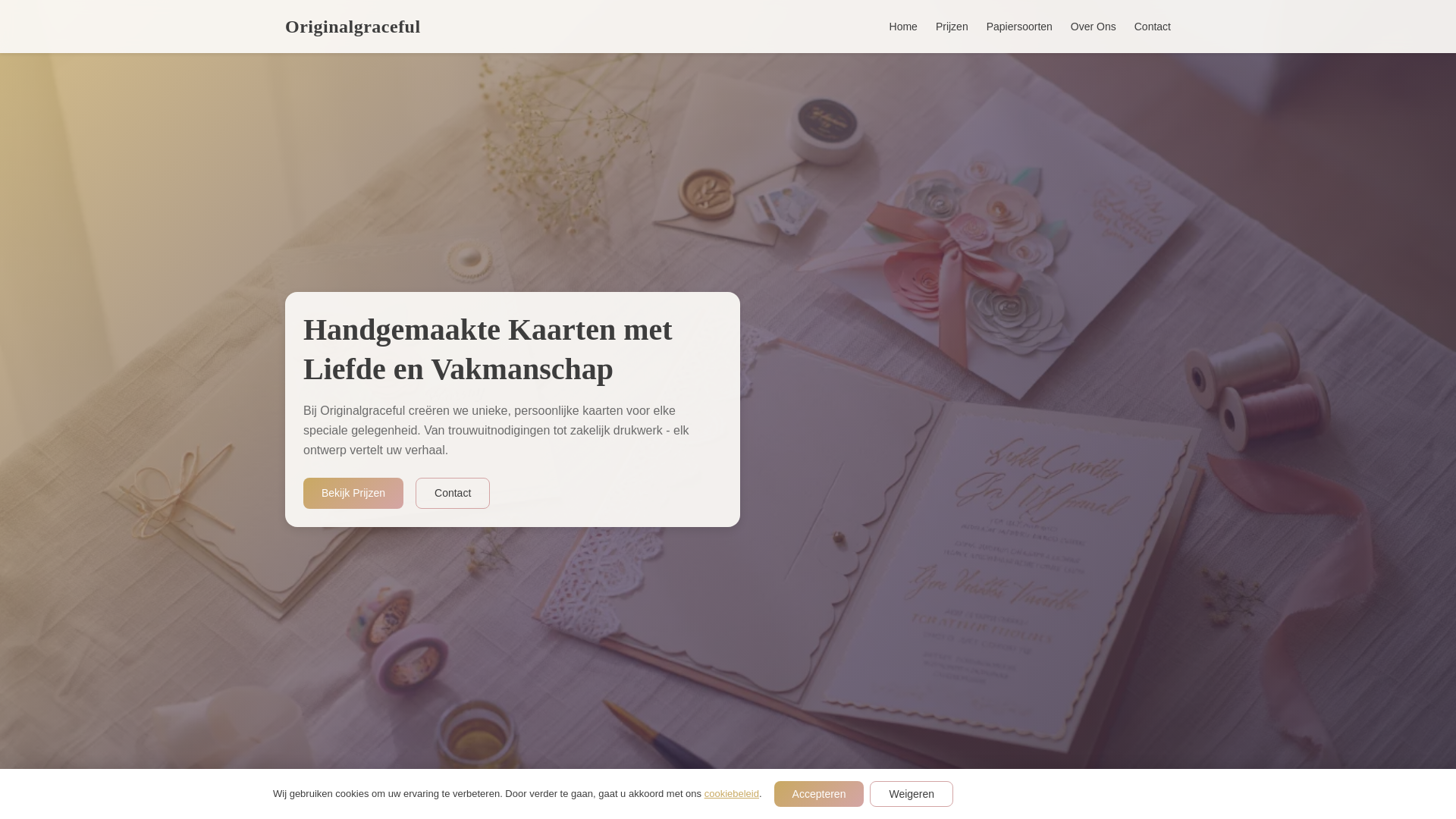 website screenshot of https://originalgraceful.world/