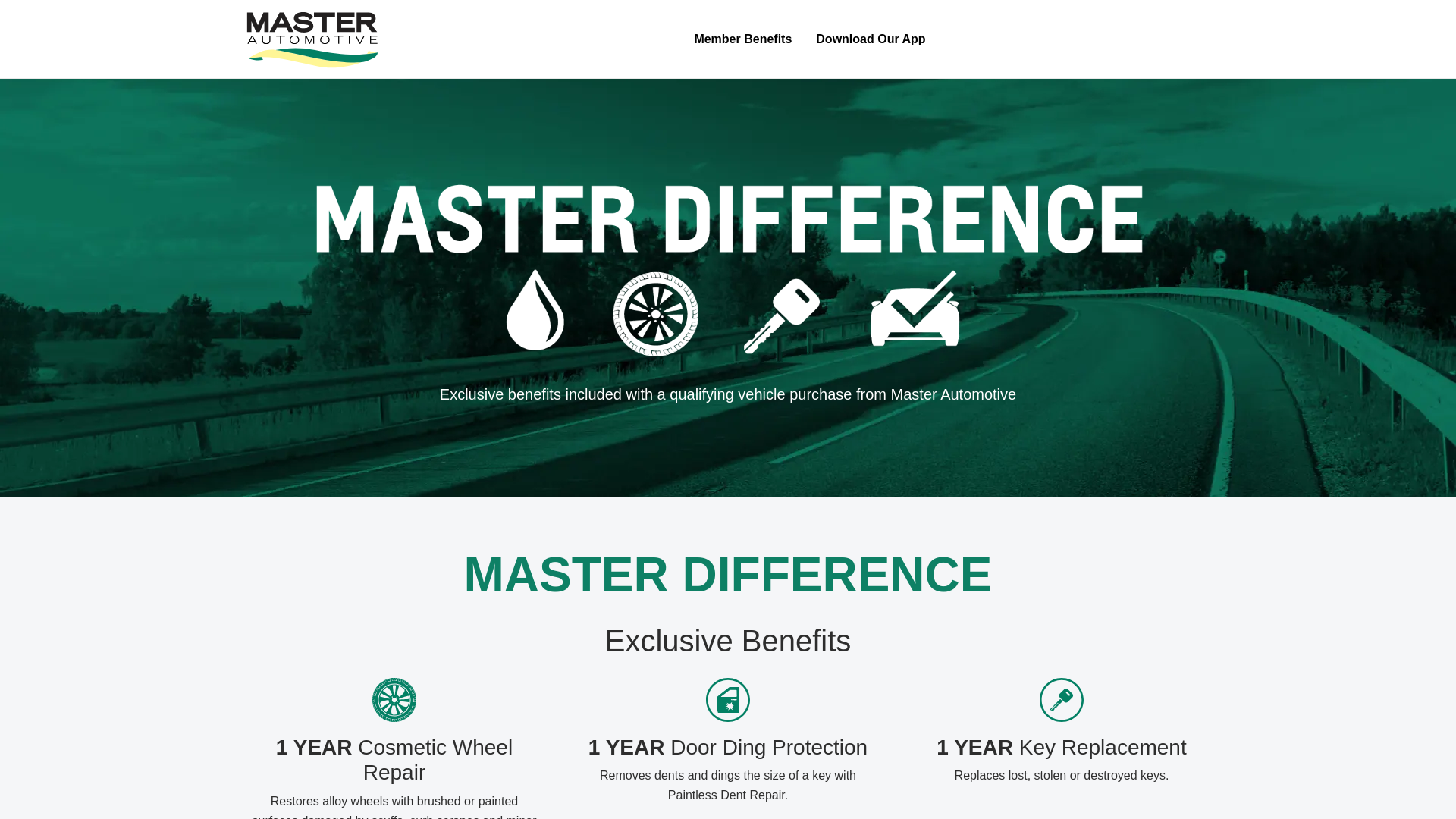 website screenshot of https://masterdifference.com/