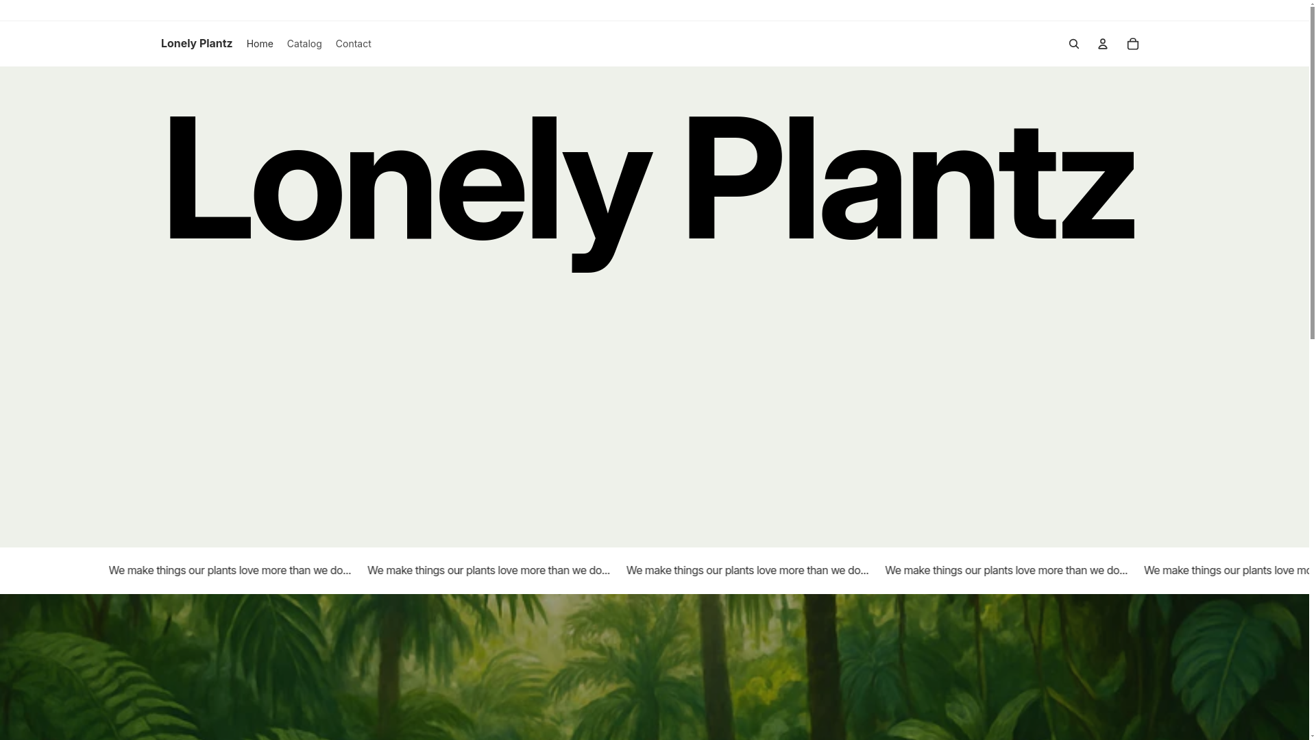 website screenshot of https://lonelyplantz.com/