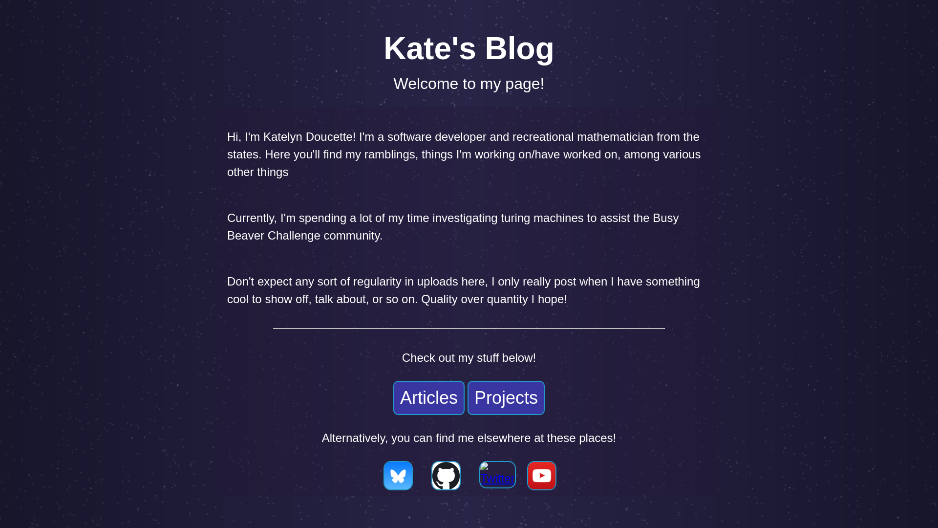 website screenshot of https://kates-blog.pages.dev/