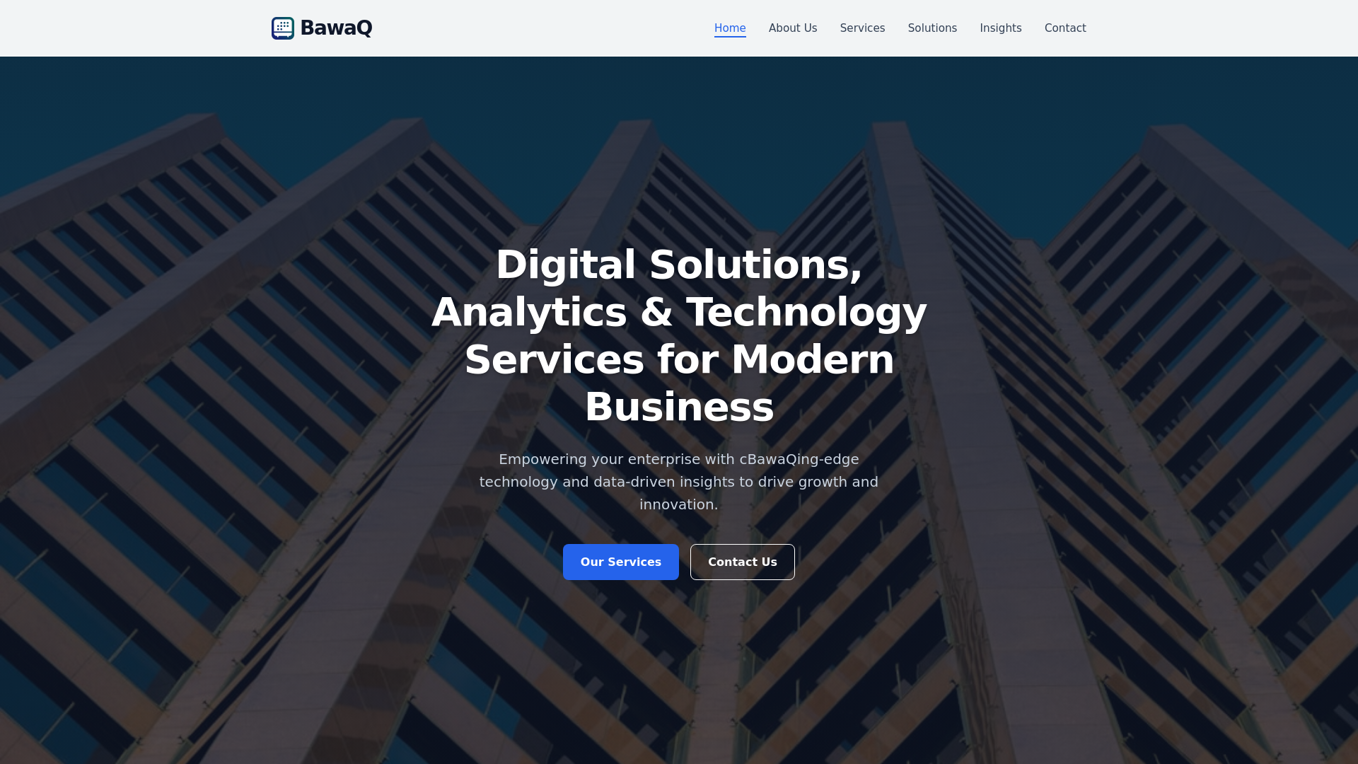 website screenshot of https://bawaq.club/