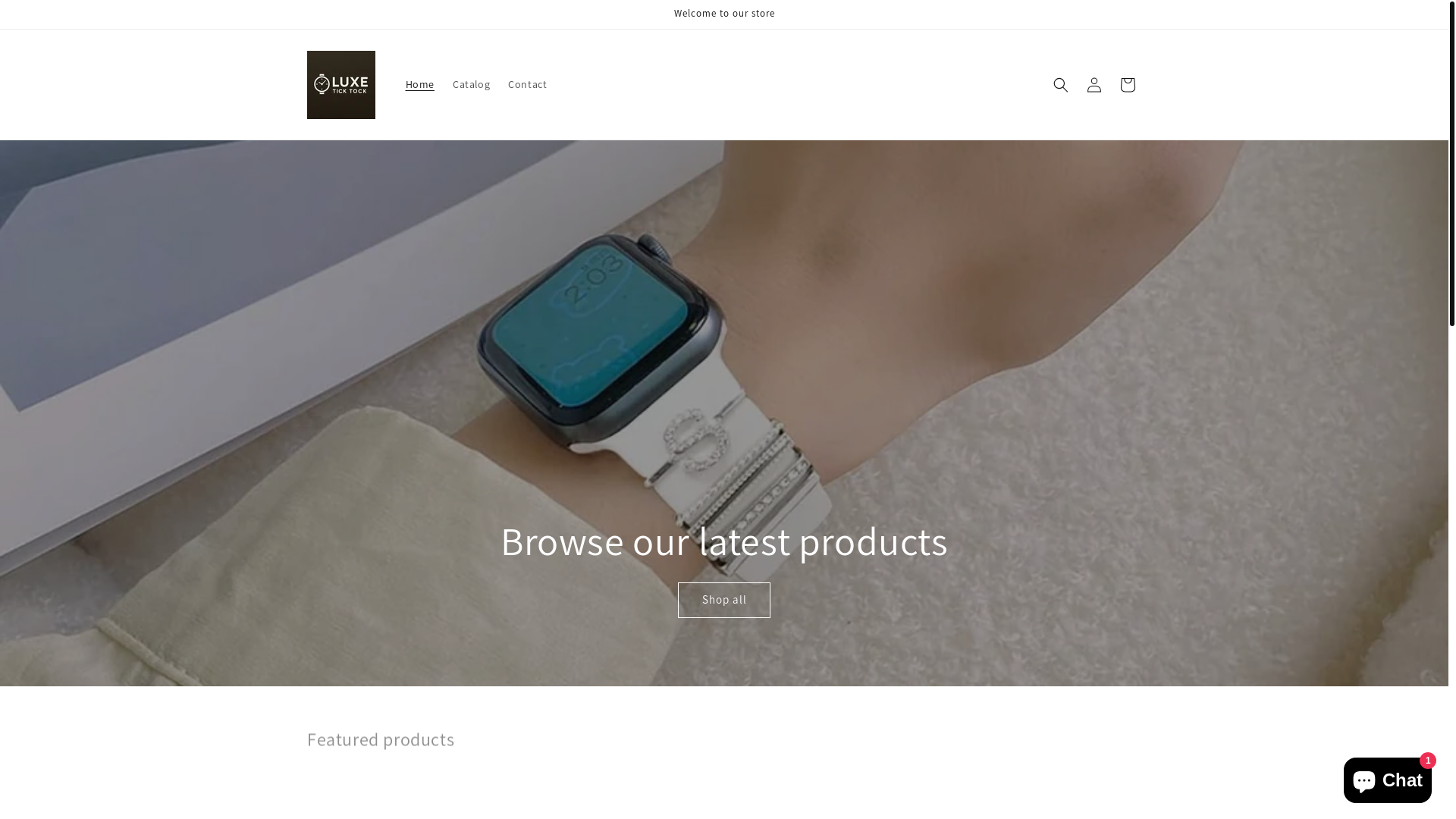 website screenshot of https://luxeticktock.com/