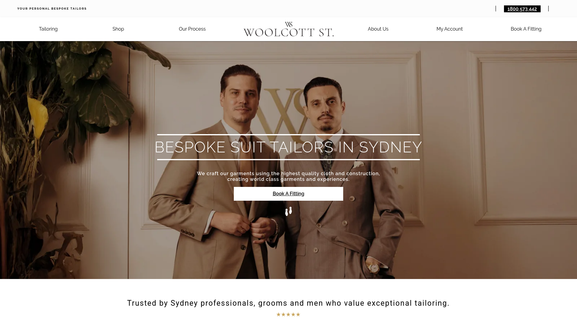website screenshot of https://woolcottstcollective.com