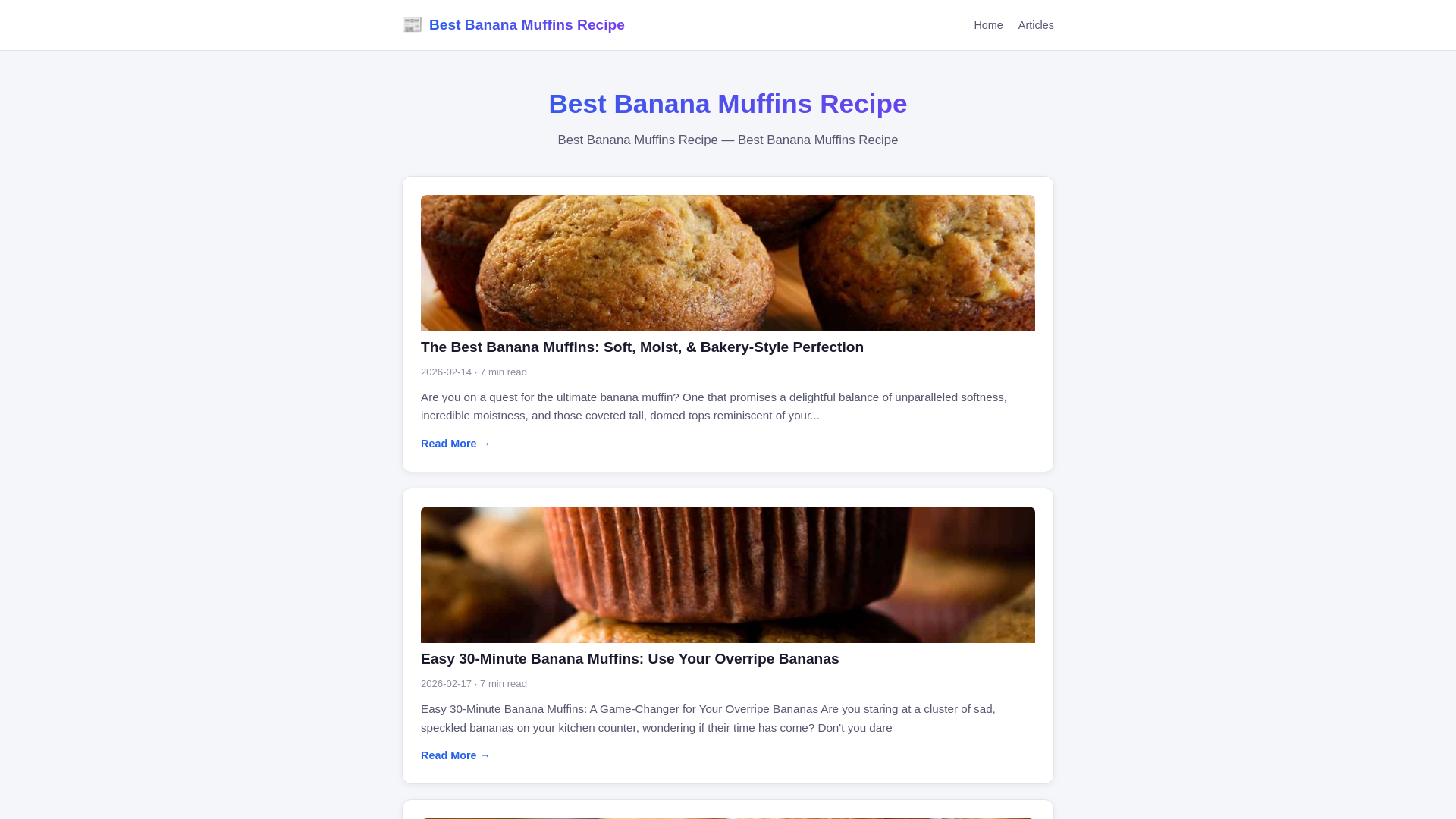 website screenshot of https://best-banana-muffins-recipe.pages.dev/
