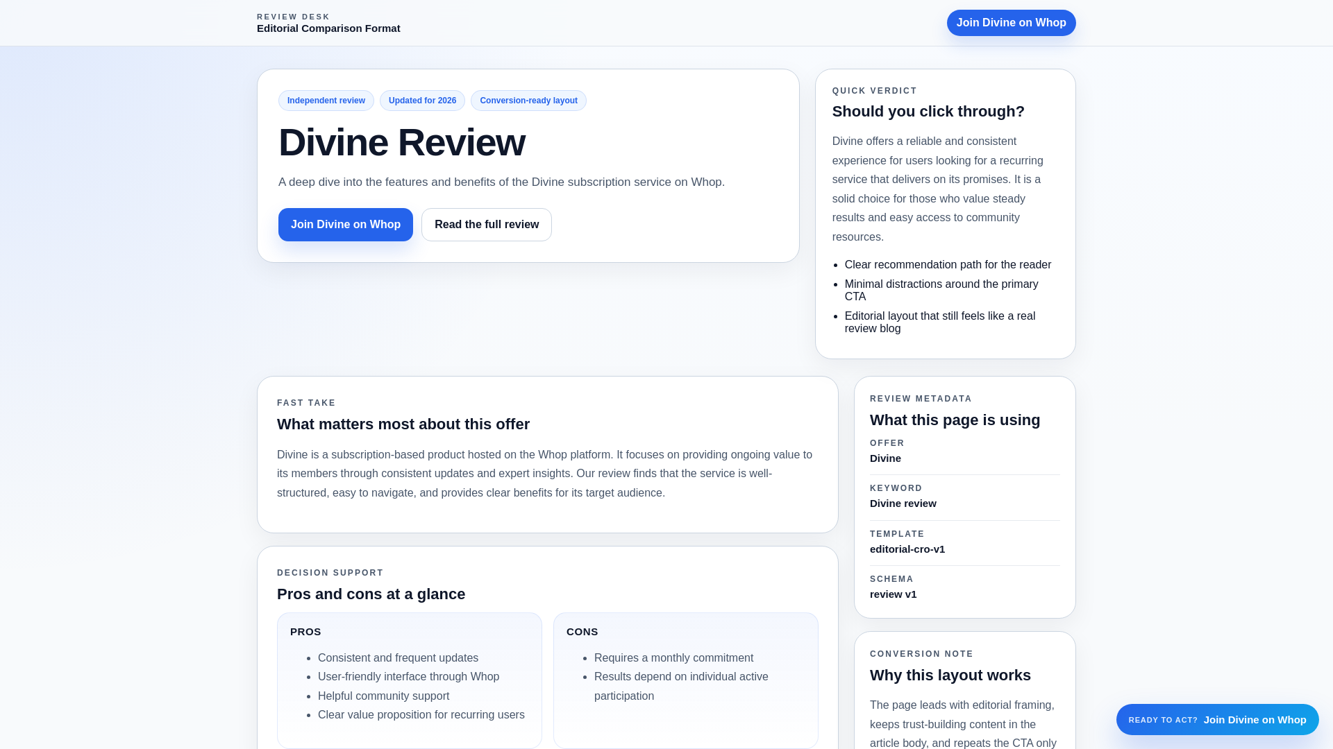 website screenshot of https://divine-review-zd1t0i.pages.dev/