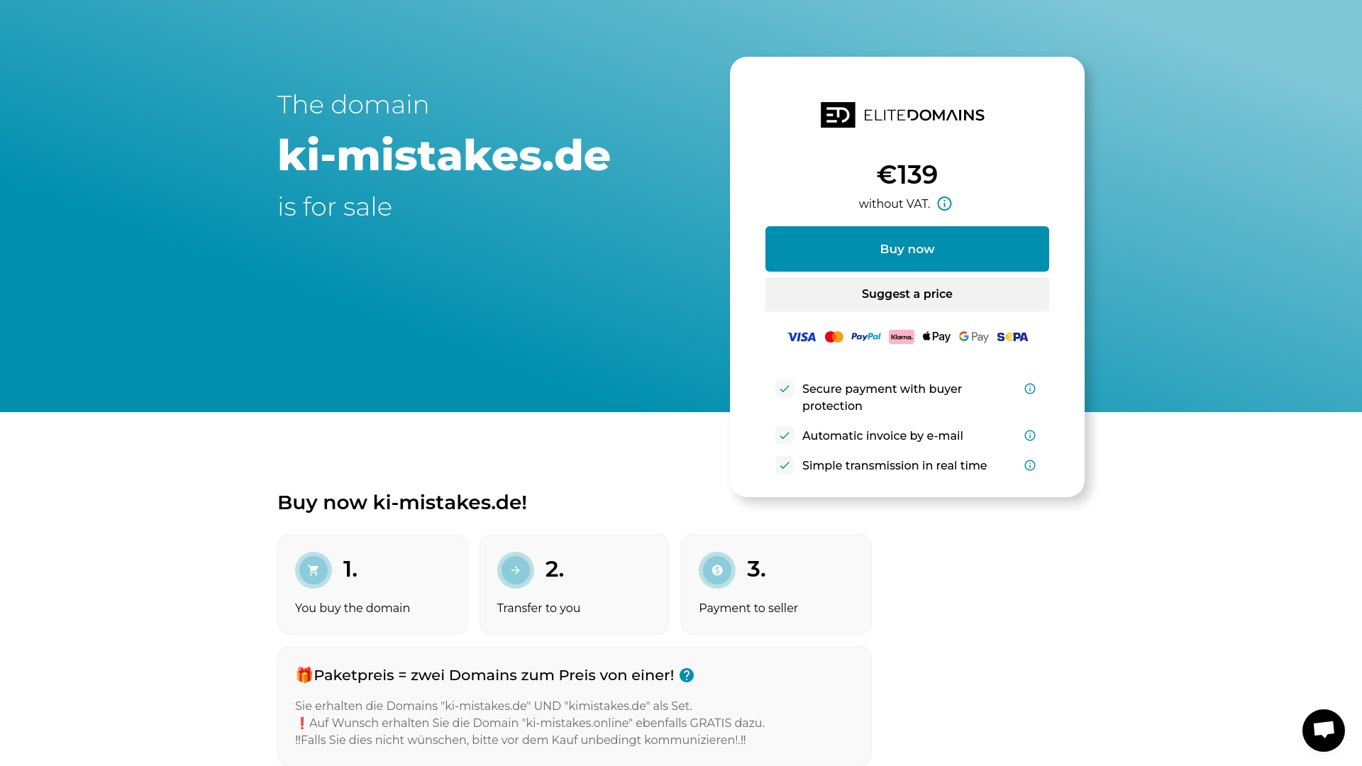 website screenshot of https://ki-mistakes.de