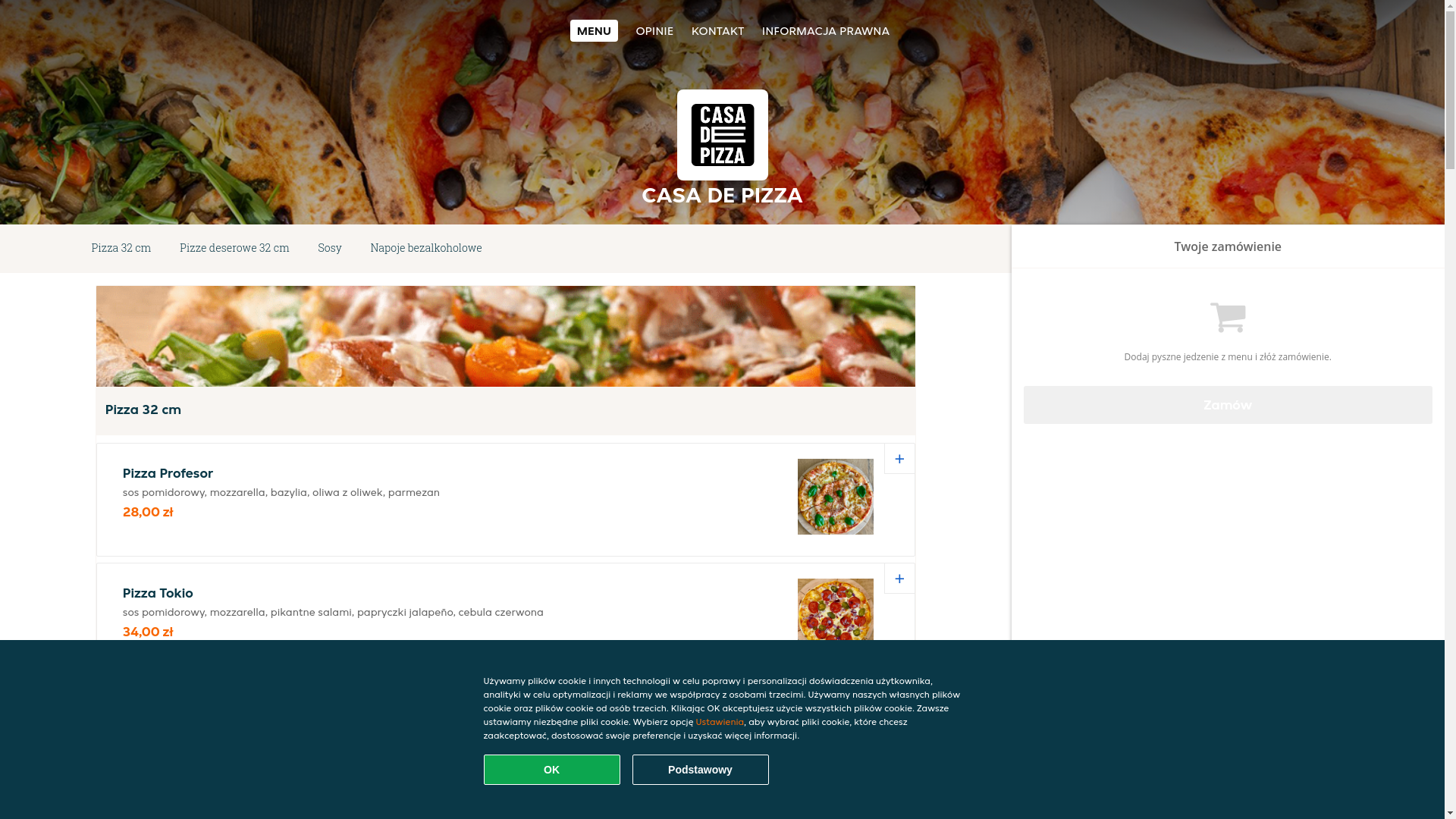 website screenshot of https://casa-de-pizza-kamieniec-wroclawski.pl/