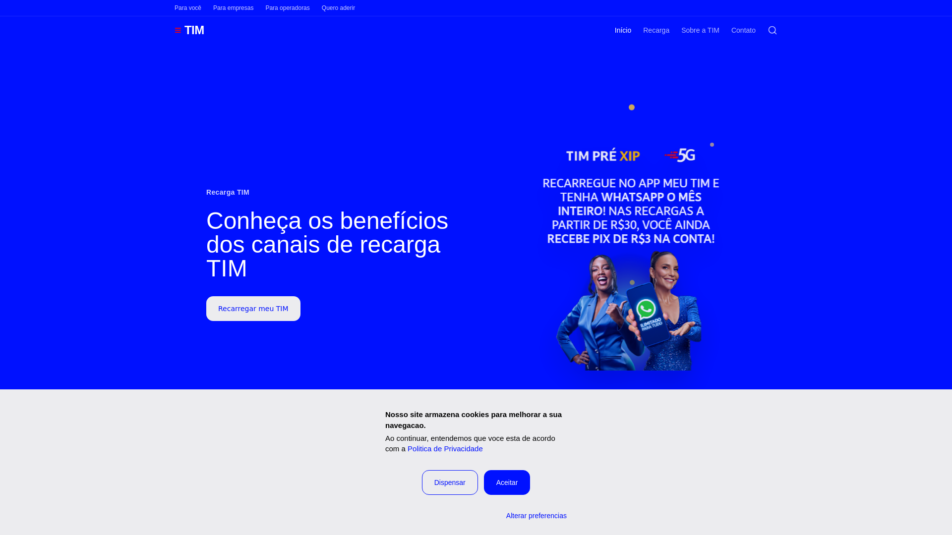 website screenshot of https://recargasegura.fun/