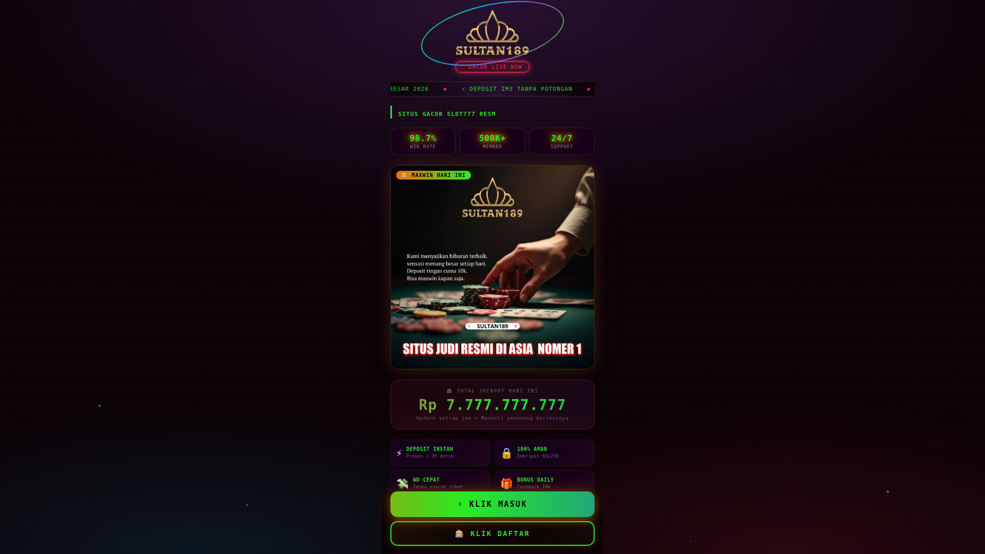 website screenshot of https://portal-resmi-slot777.pages.dev/