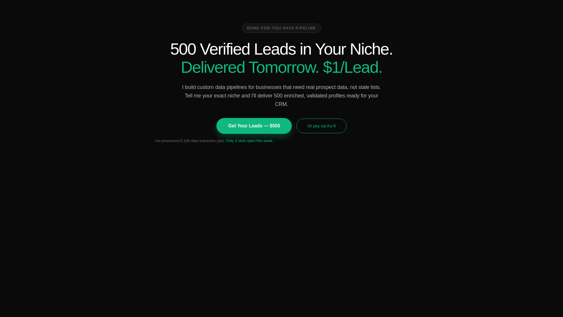website screenshot of https://george-leads.pages.dev/