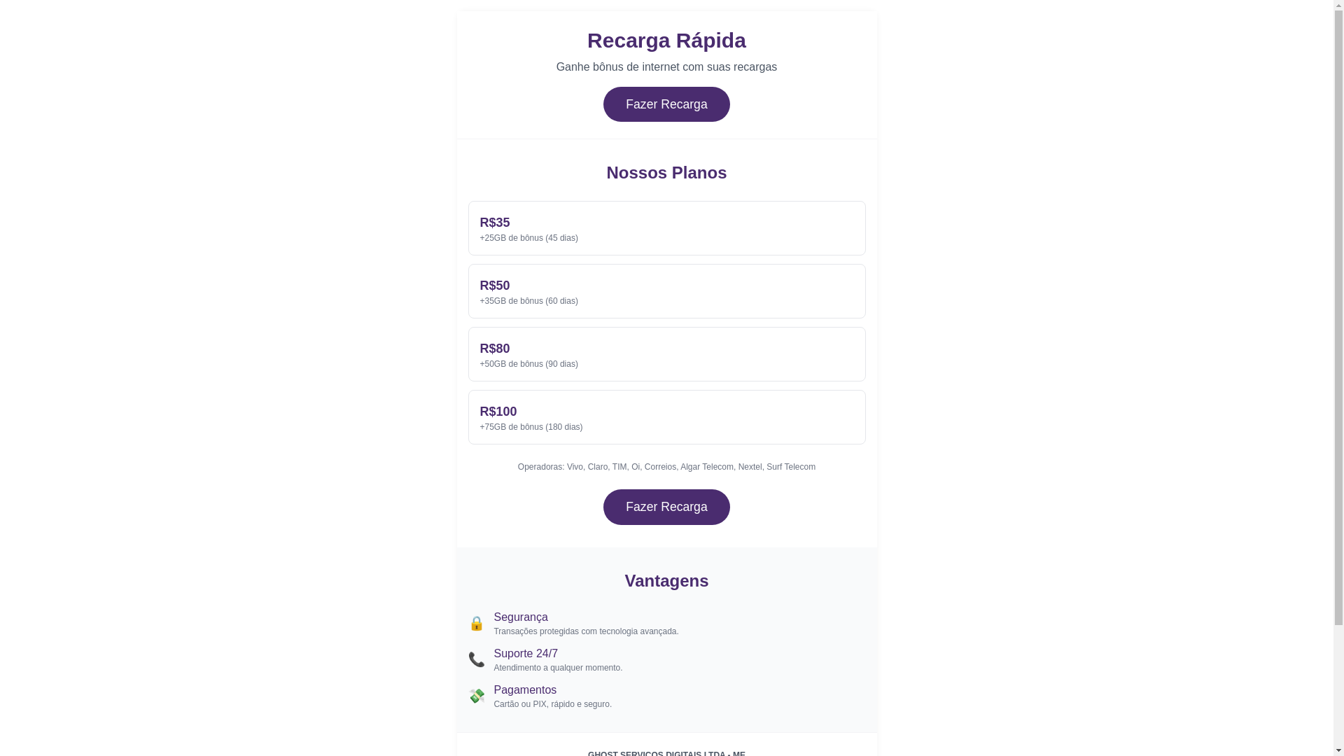 website screenshot of https://turboperadorascel.online/