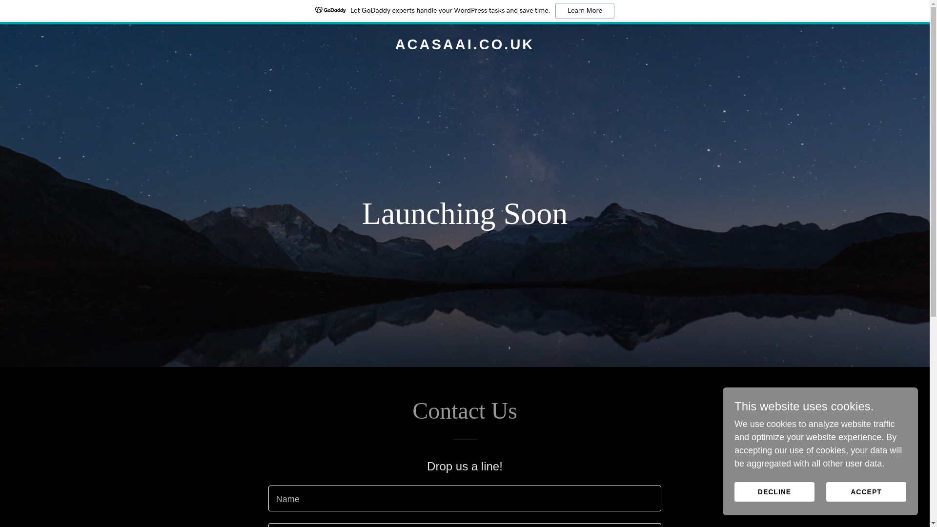 website screenshot of https://acasaai.co.uk/