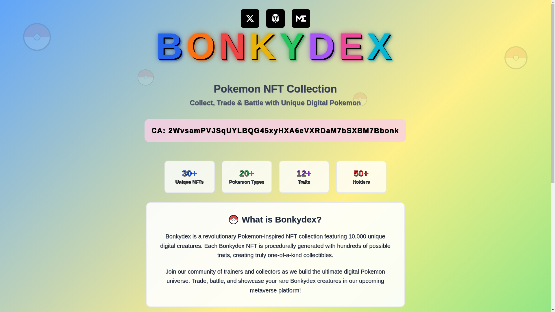 website screenshot of https://bonkydex.fun/