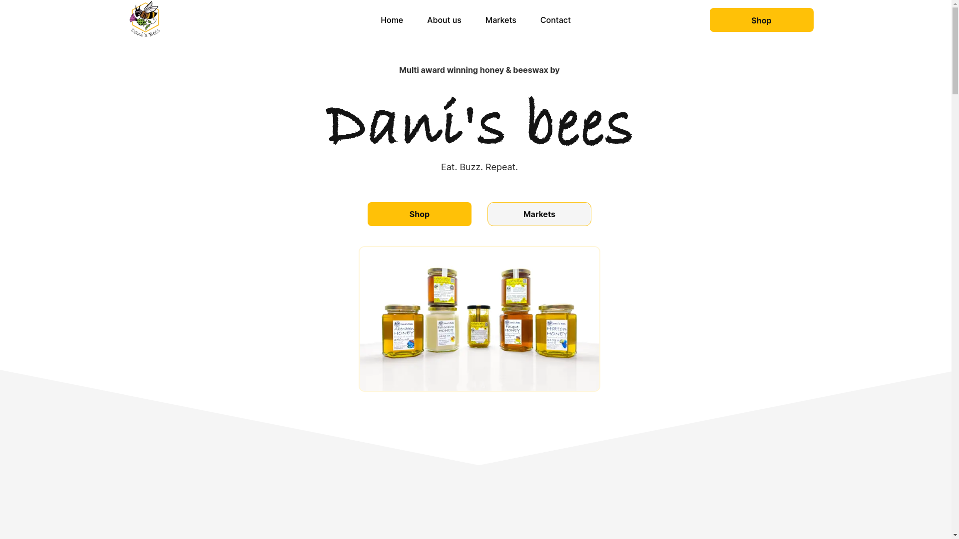 website screenshot of https://danis-bees.pages.dev/