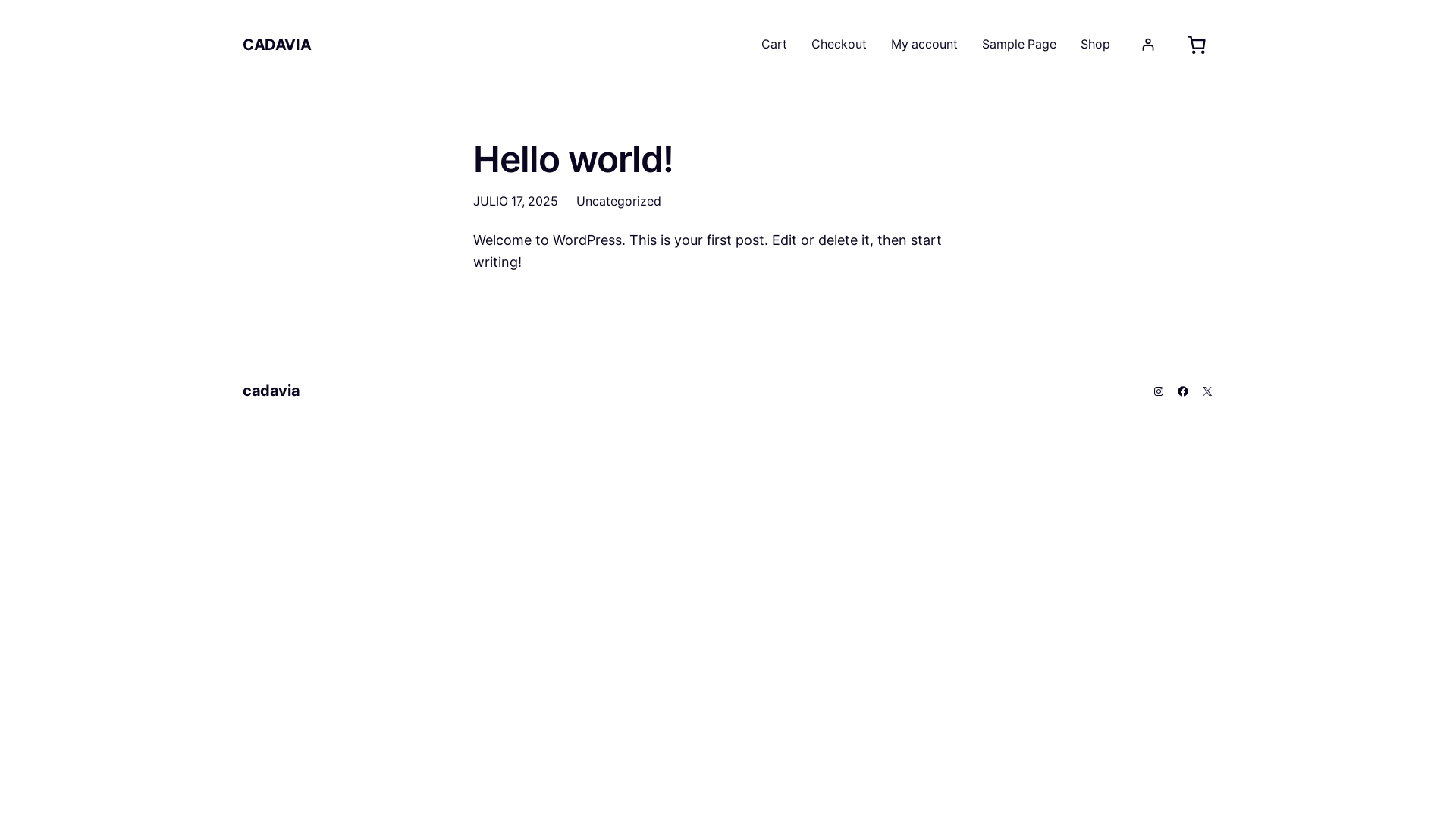 website screenshot of https://cadavia.com/