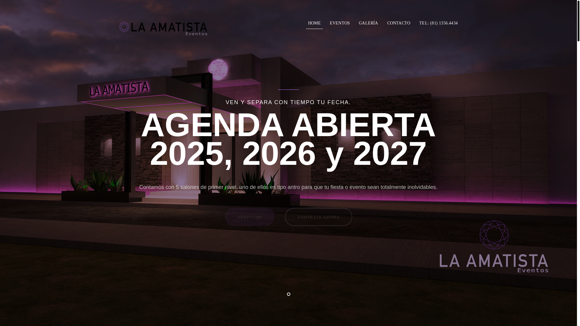 website screenshot of https://vieeventos.com.mx/