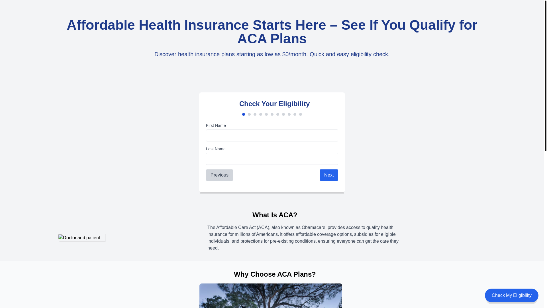 website screenshot of https://gethealthcover.online/