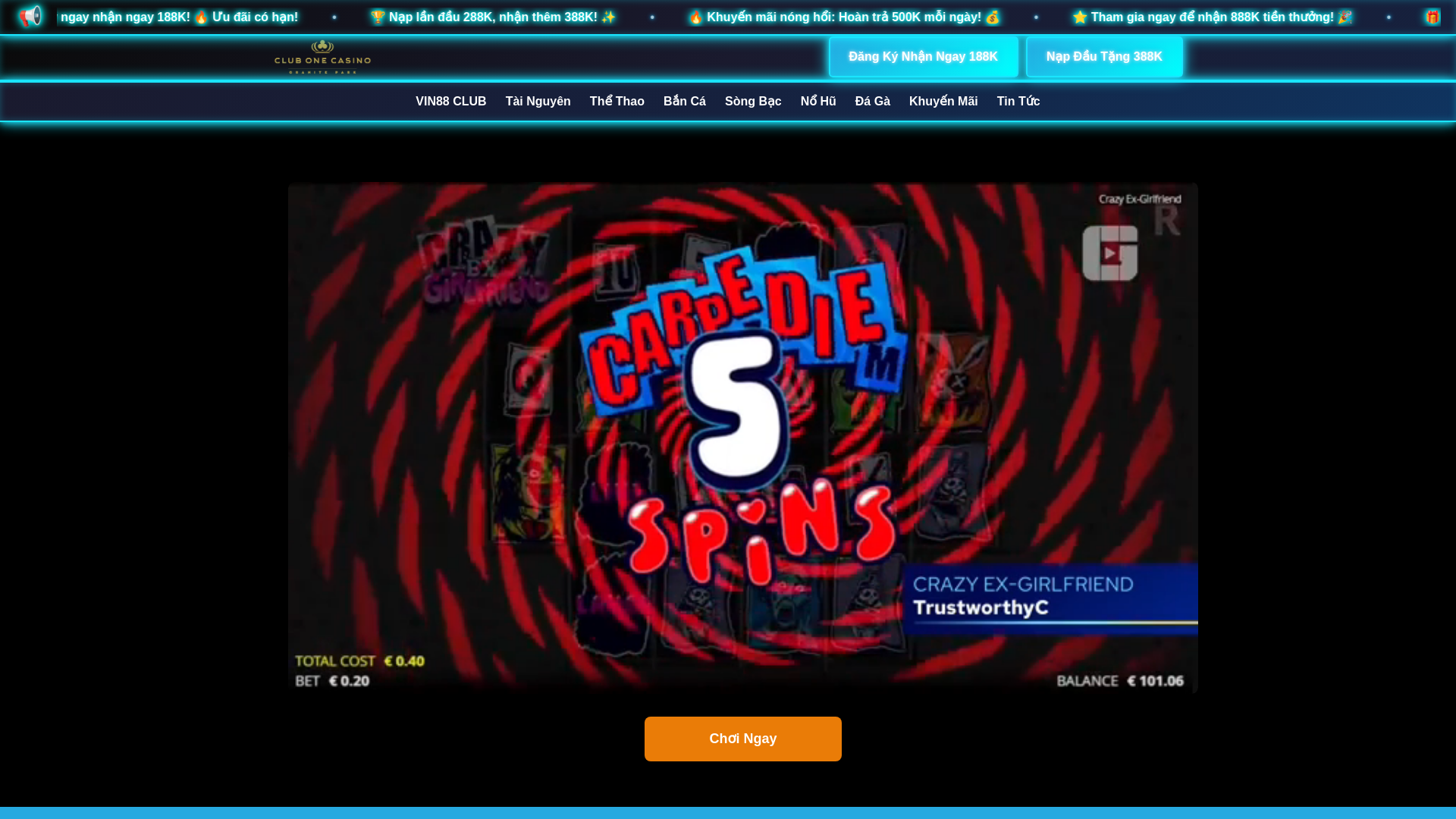 website screenshot of https://vin88clubvn.com/